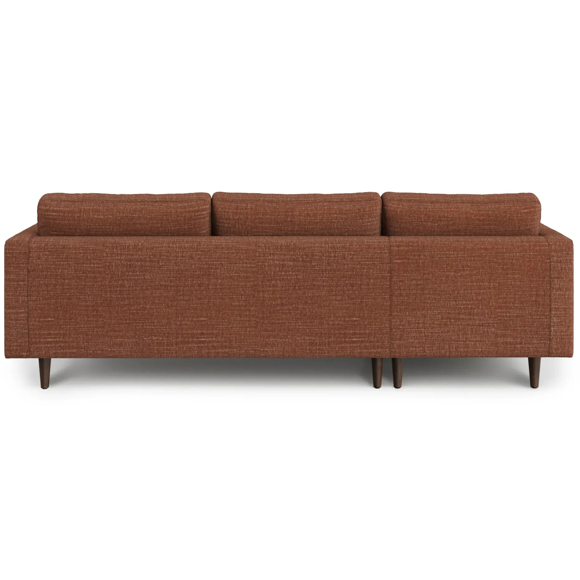 Sven 100" Tufted Left Sectional - Napa Rust