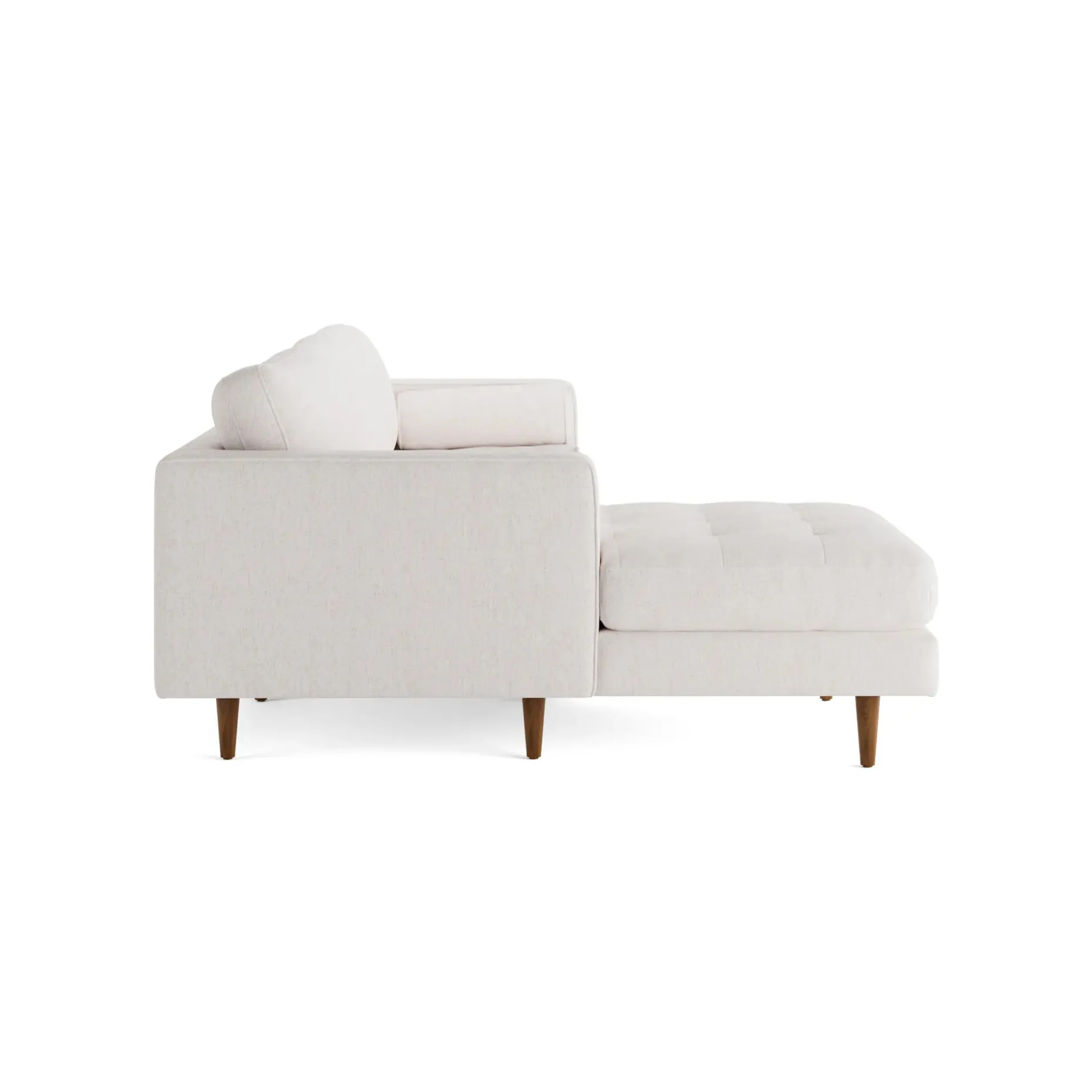 Sven 100" Tufted Left Sectional - Napa White