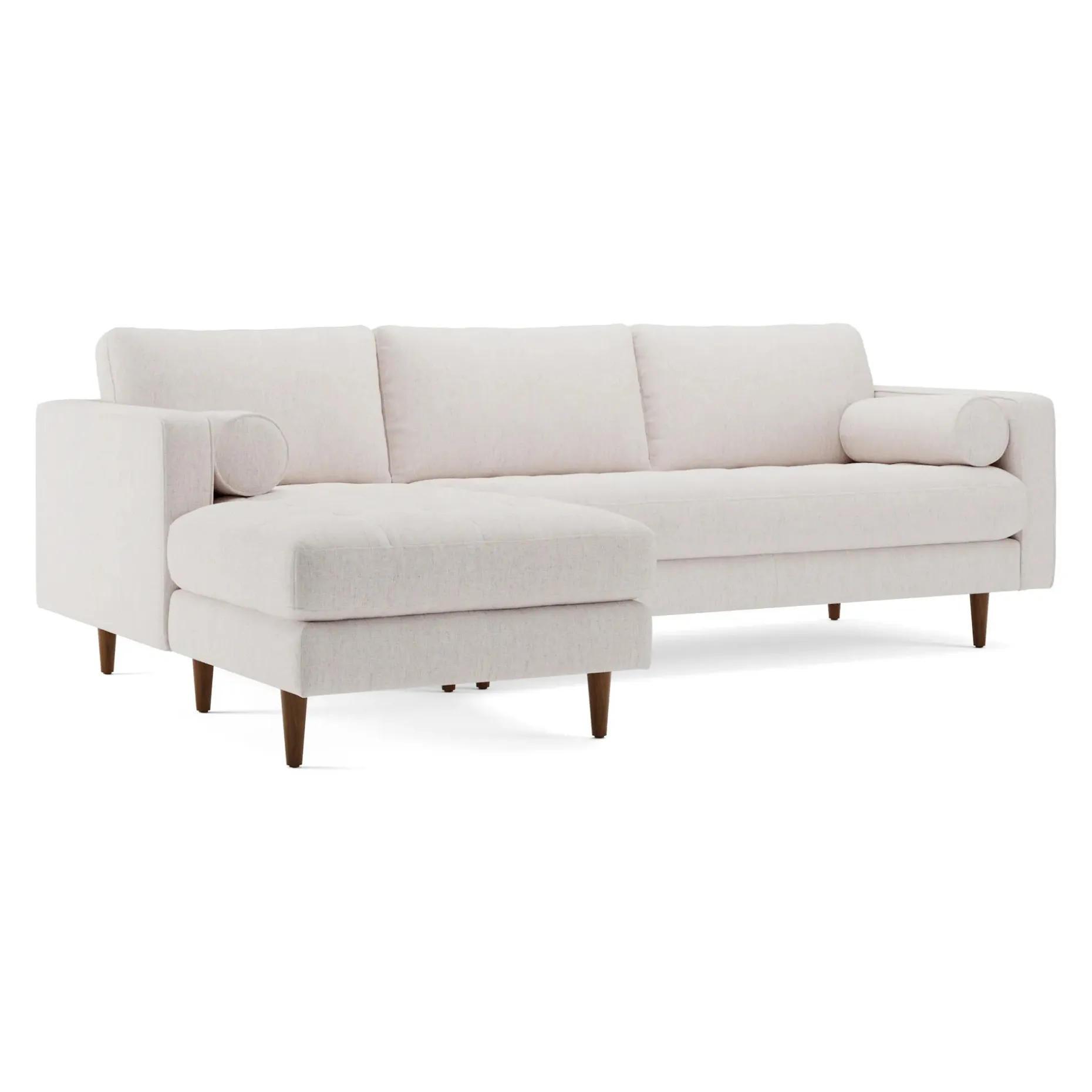 Sven 100" Tufted Left Sectional - Napa White