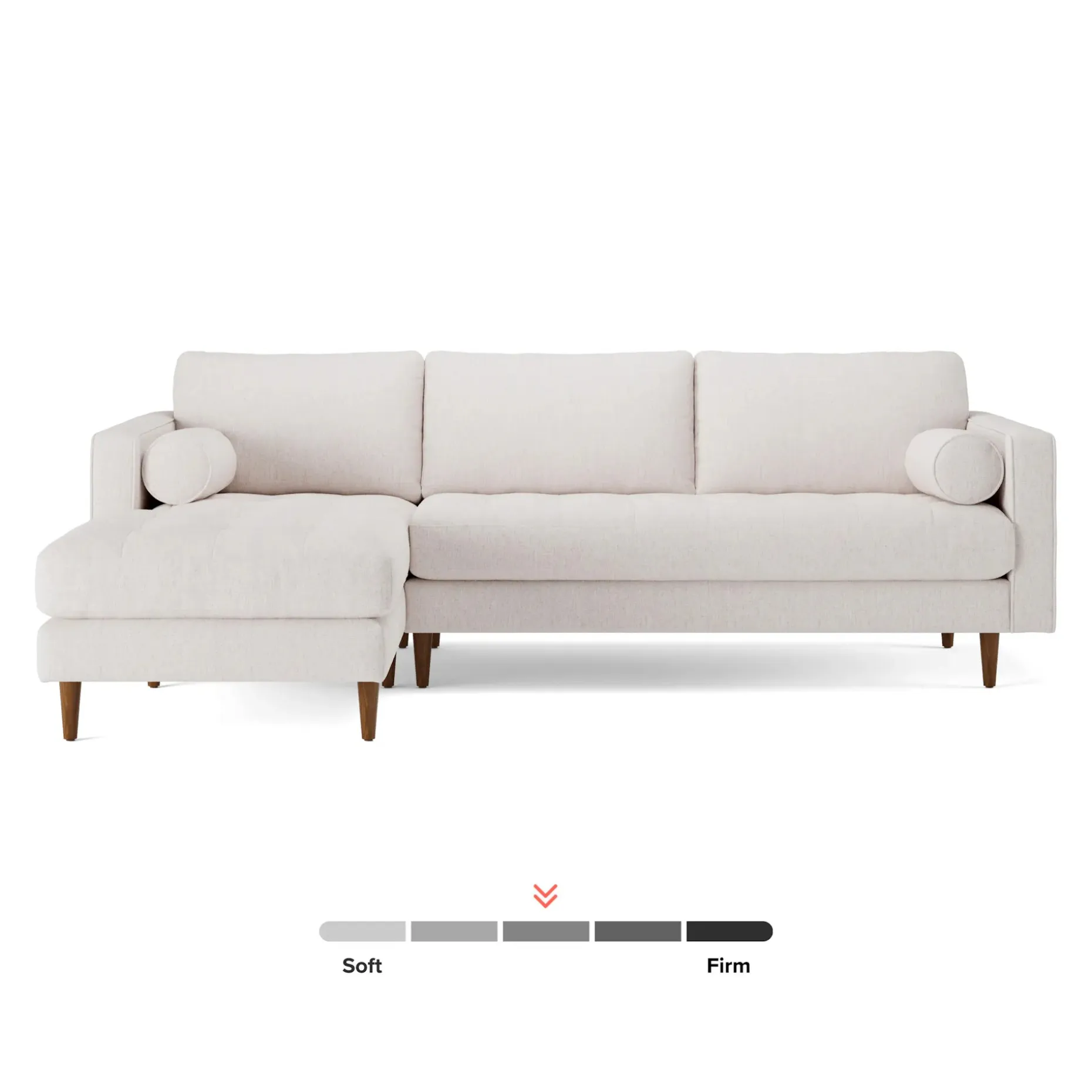 Sven 100" Tufted Left Sectional - Napa White
