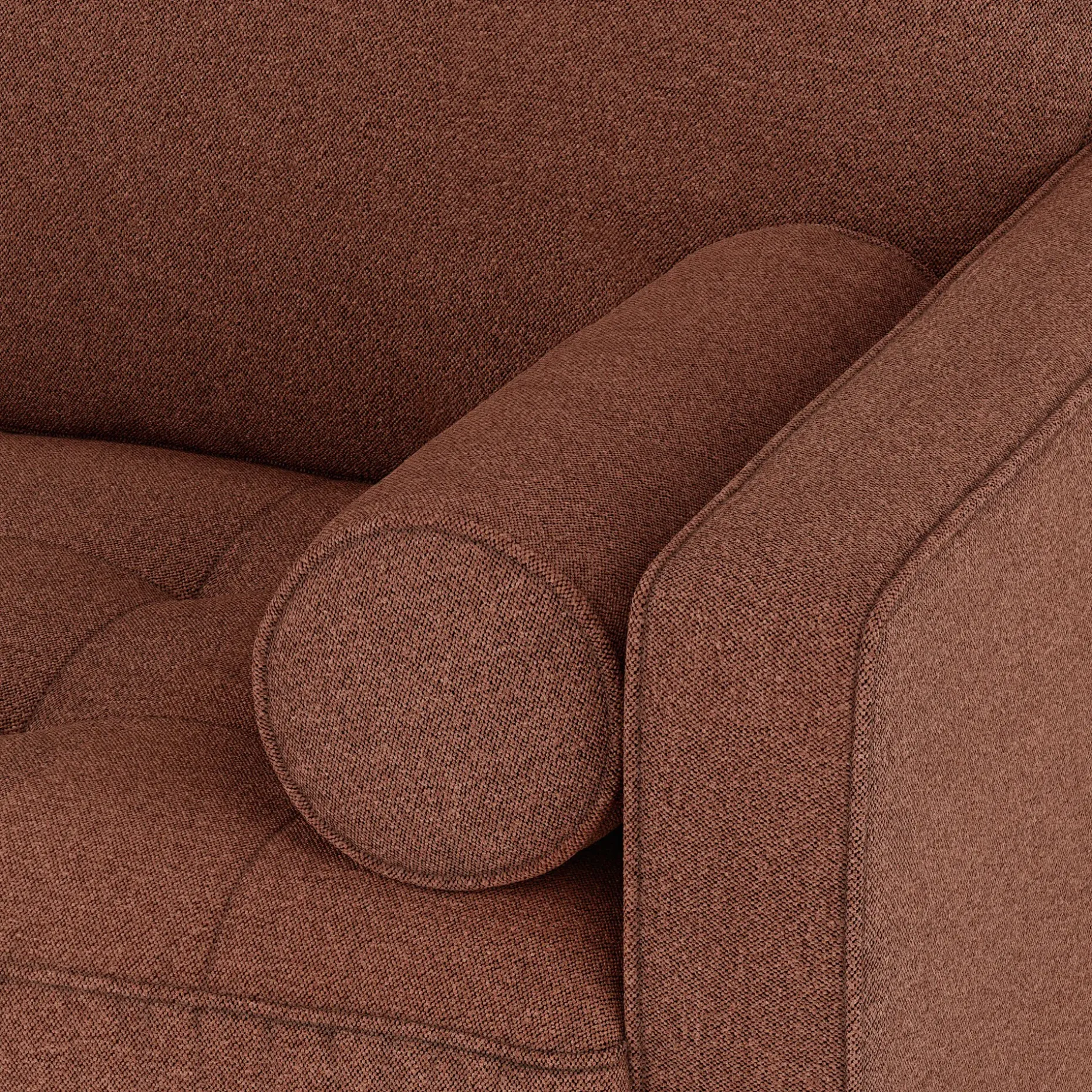 Sven 100" Tufted Left Sectional - Ratine Oxide