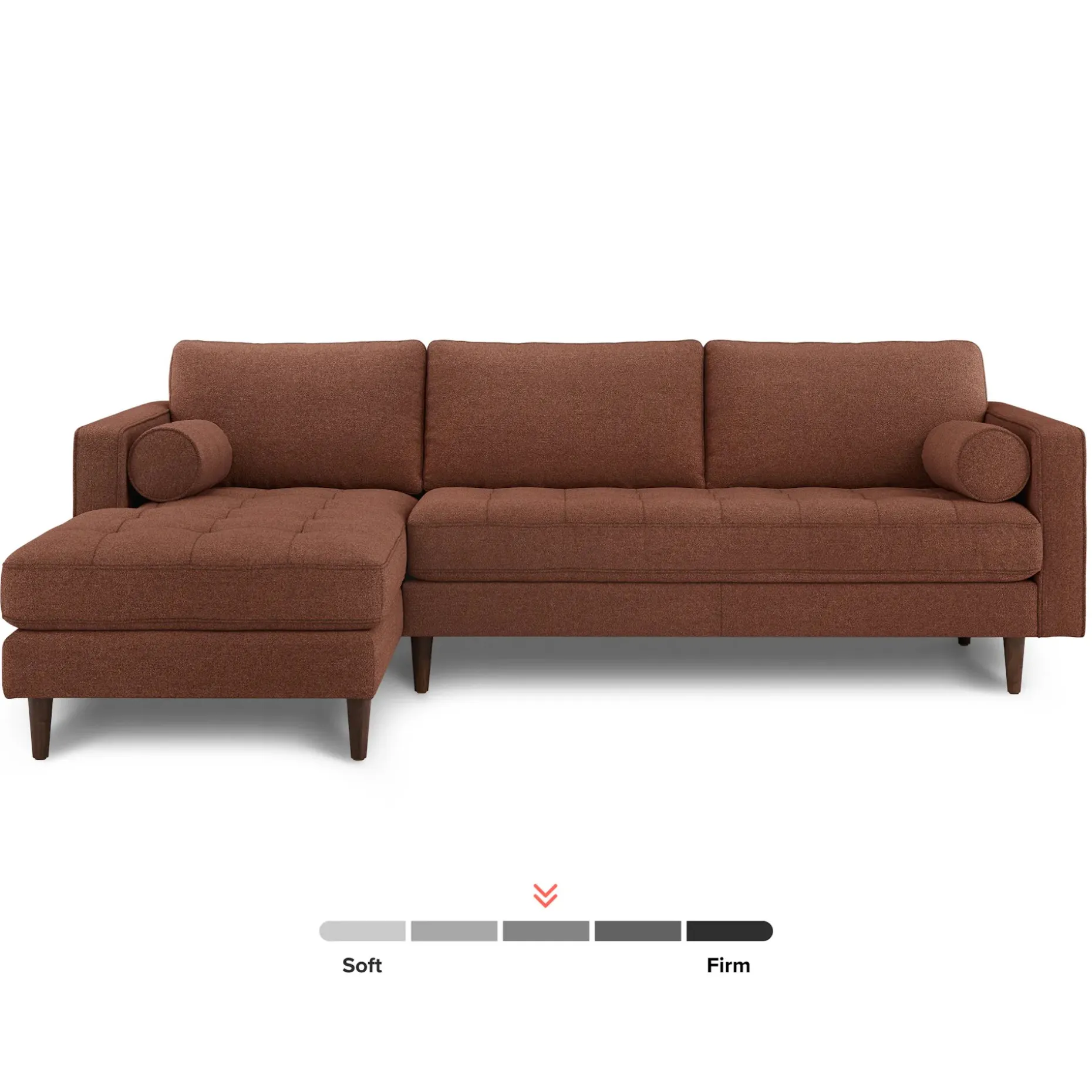 Sven 100" Tufted Left Sectional - Ratine Oxide