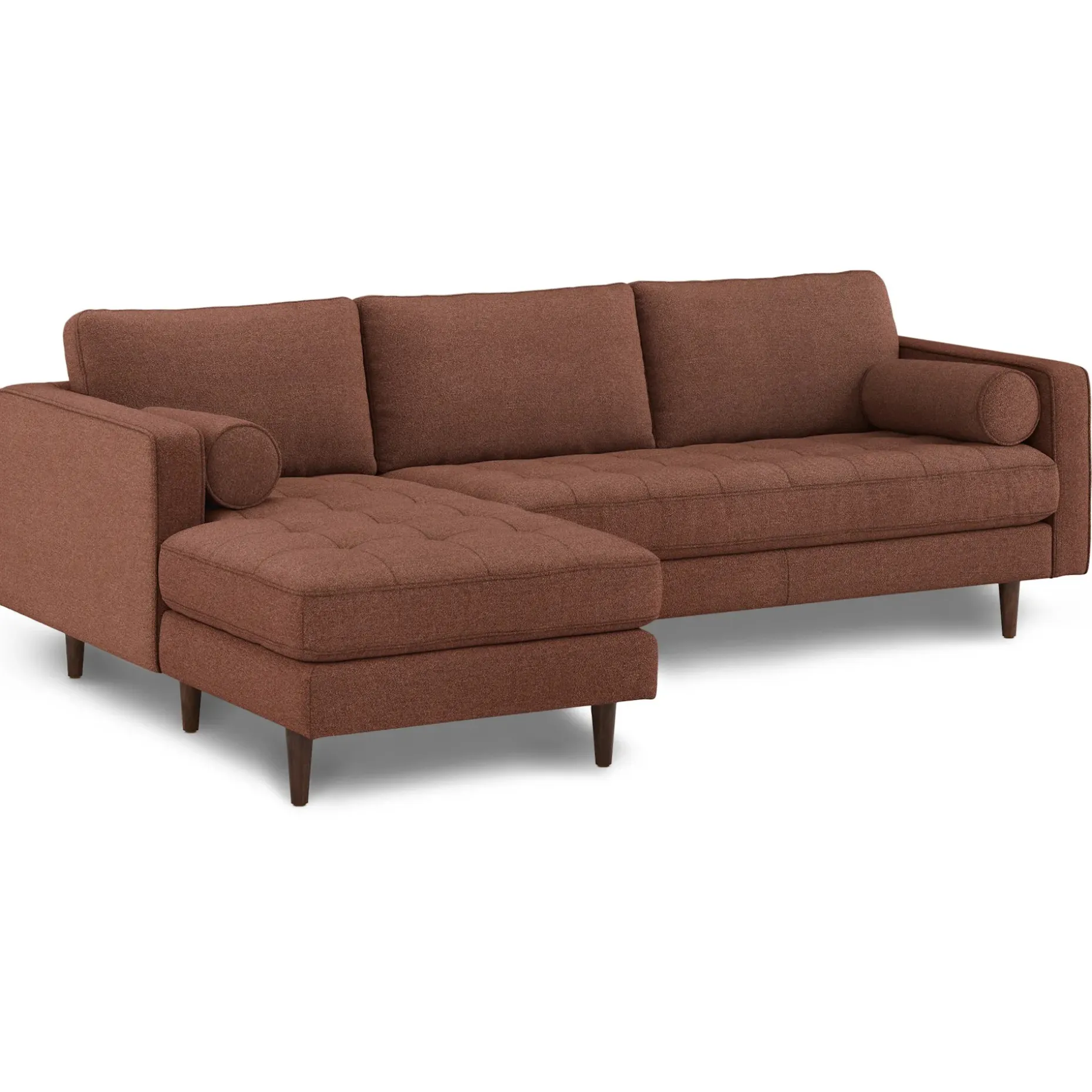 Sven 100" Tufted Left Sectional - Ratine Oxide