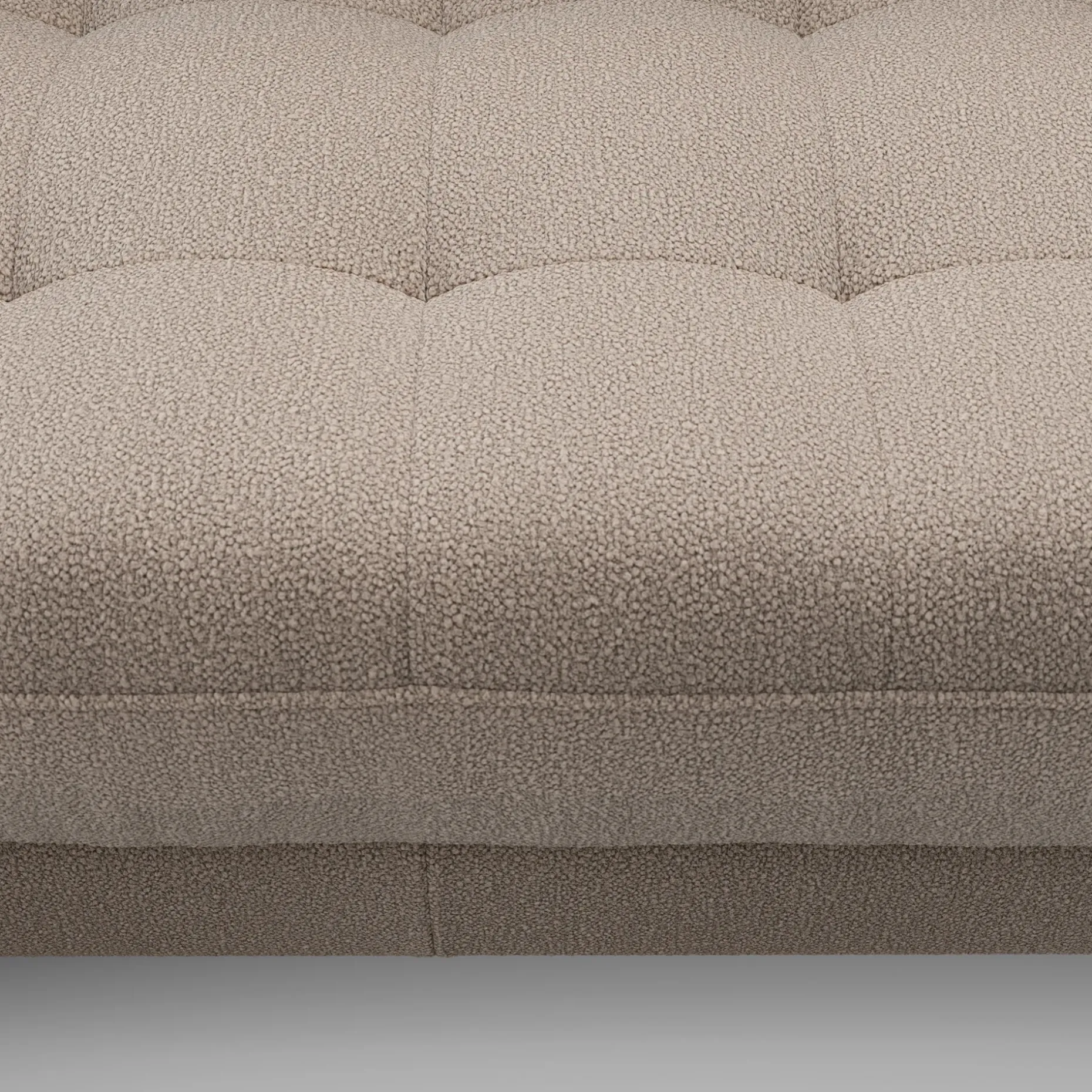 Sven 100" Tufted Left Sectional - Sandstone Wool Bouclé