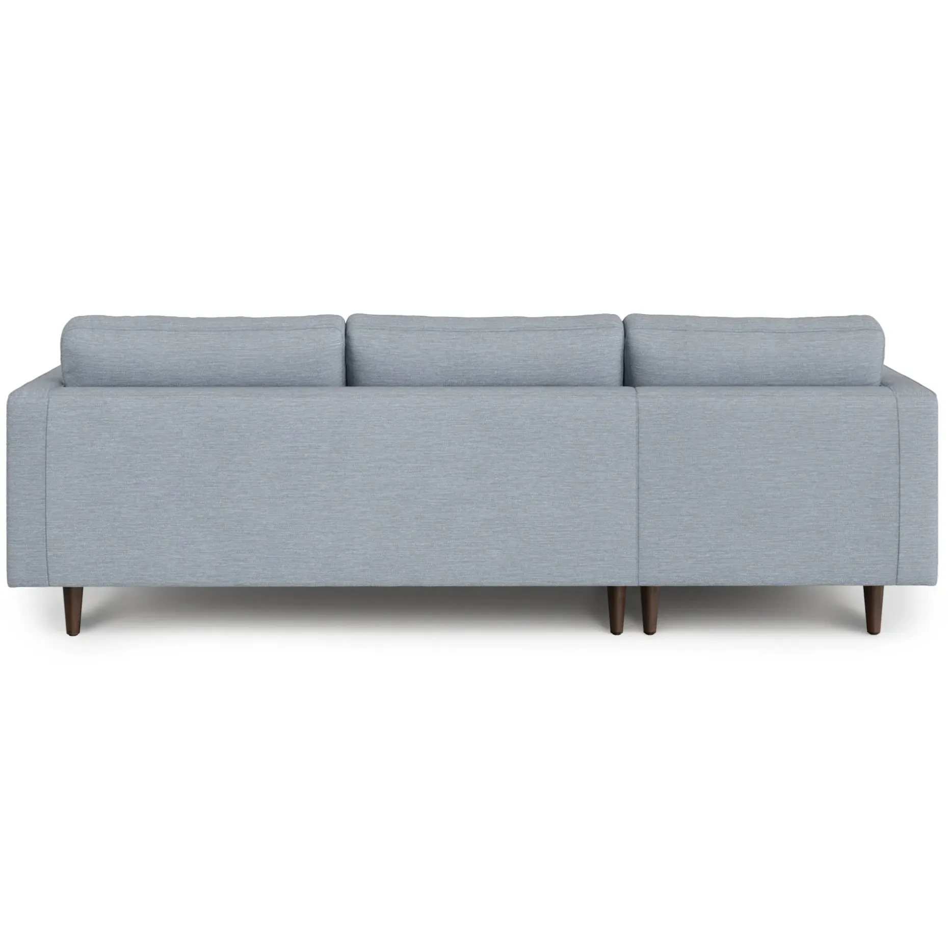 Sven 100" Tufted Left Sectional - Silver Light Blue