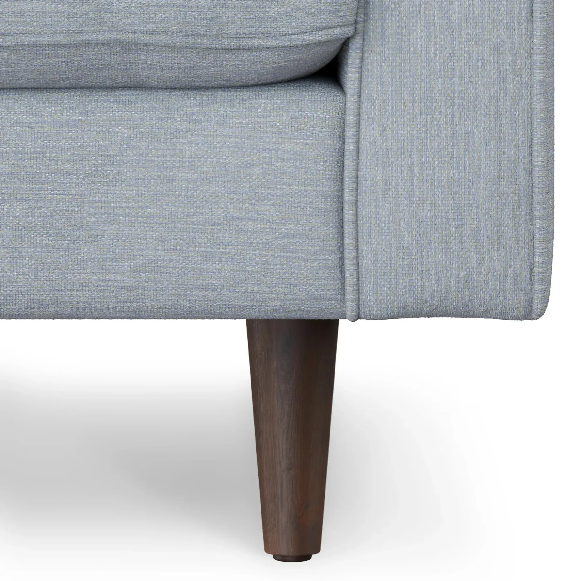 Sven 100" Tufted Left Sectional - Silver Light Blue