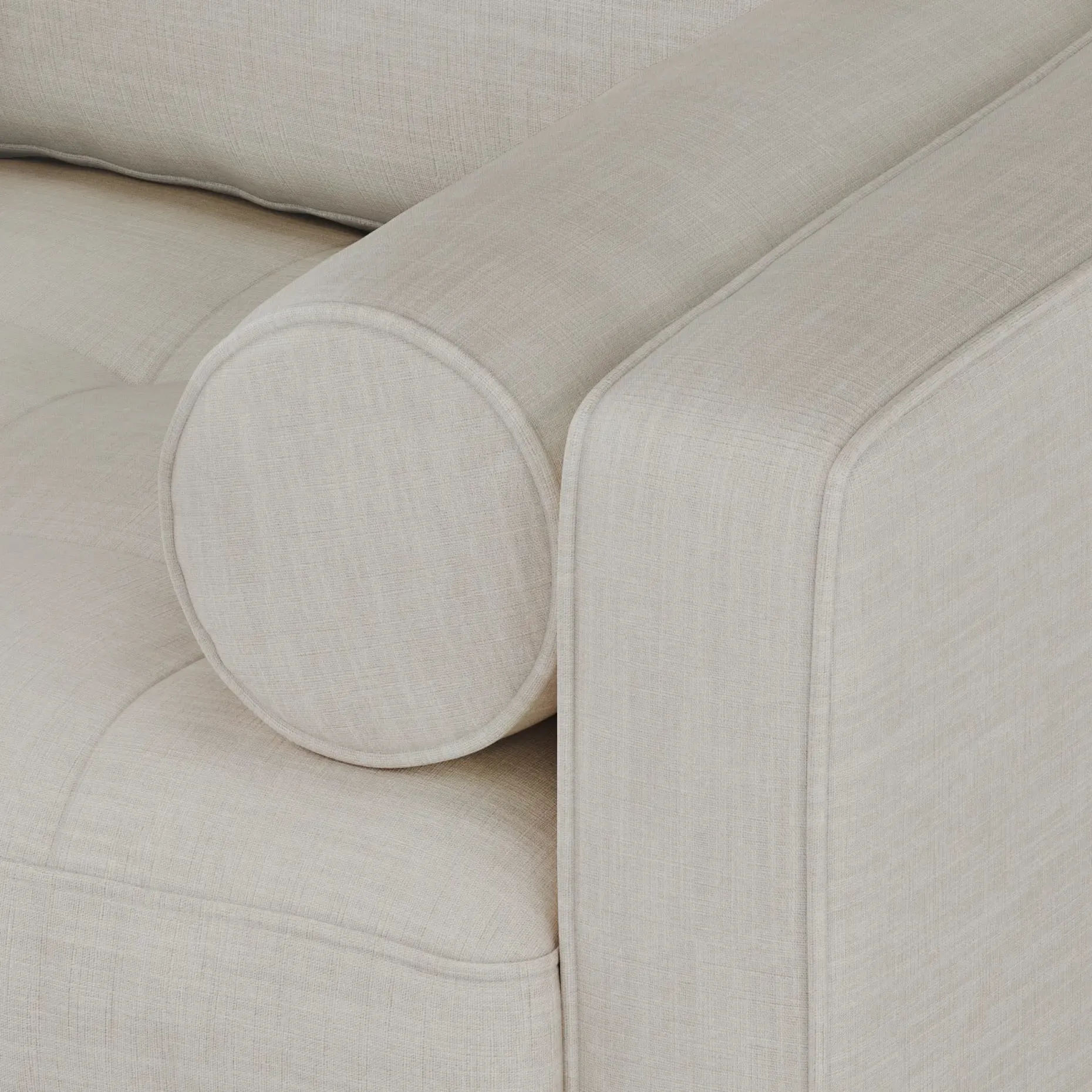 Sven 42" Tufted Lounge Chair - Biscuit Cream