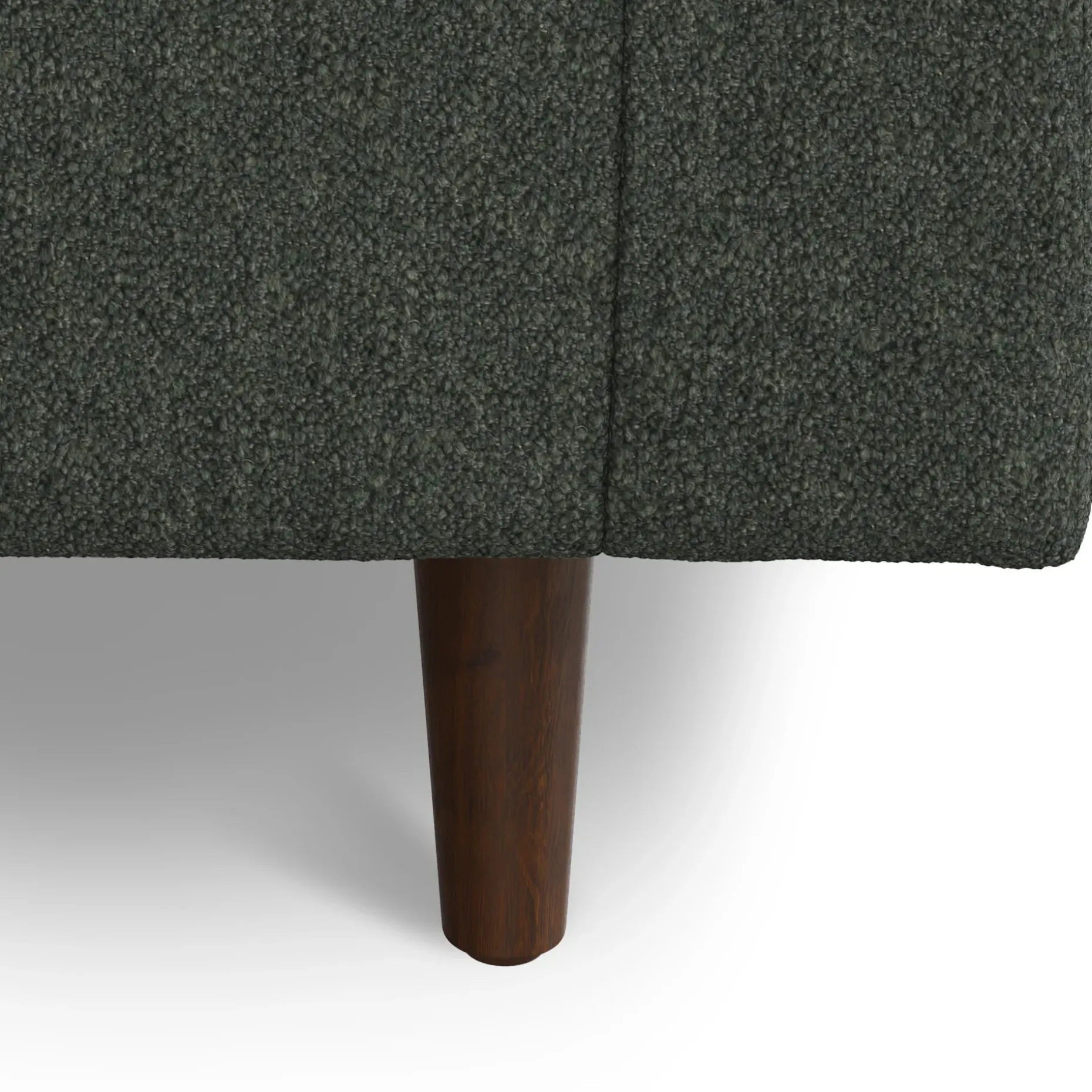 Sven 42" Tufted Lounge Chair - Green Wool Bouclé