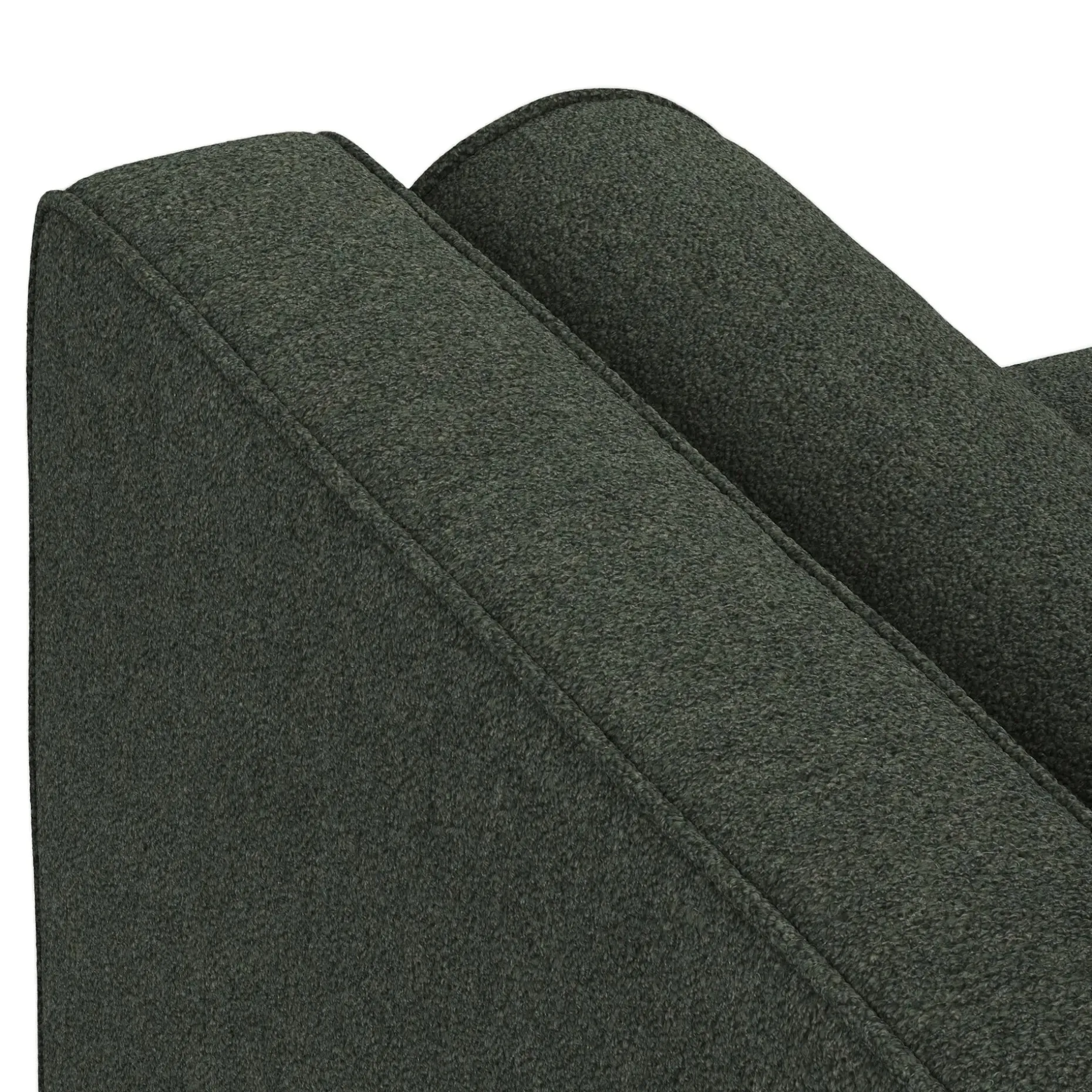 Sven 42" Tufted Lounge Chair - Green Wool Bouclé