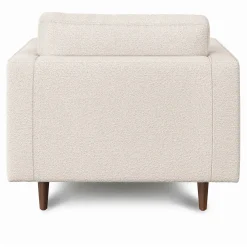 Sven 42" Tufted Lounge Chair - Ivory Wool Bouclé