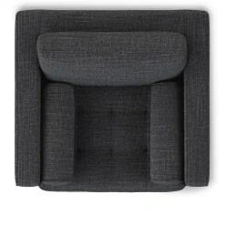 Sven 42" Tufted Lounge Chair - Napa Charcoal
