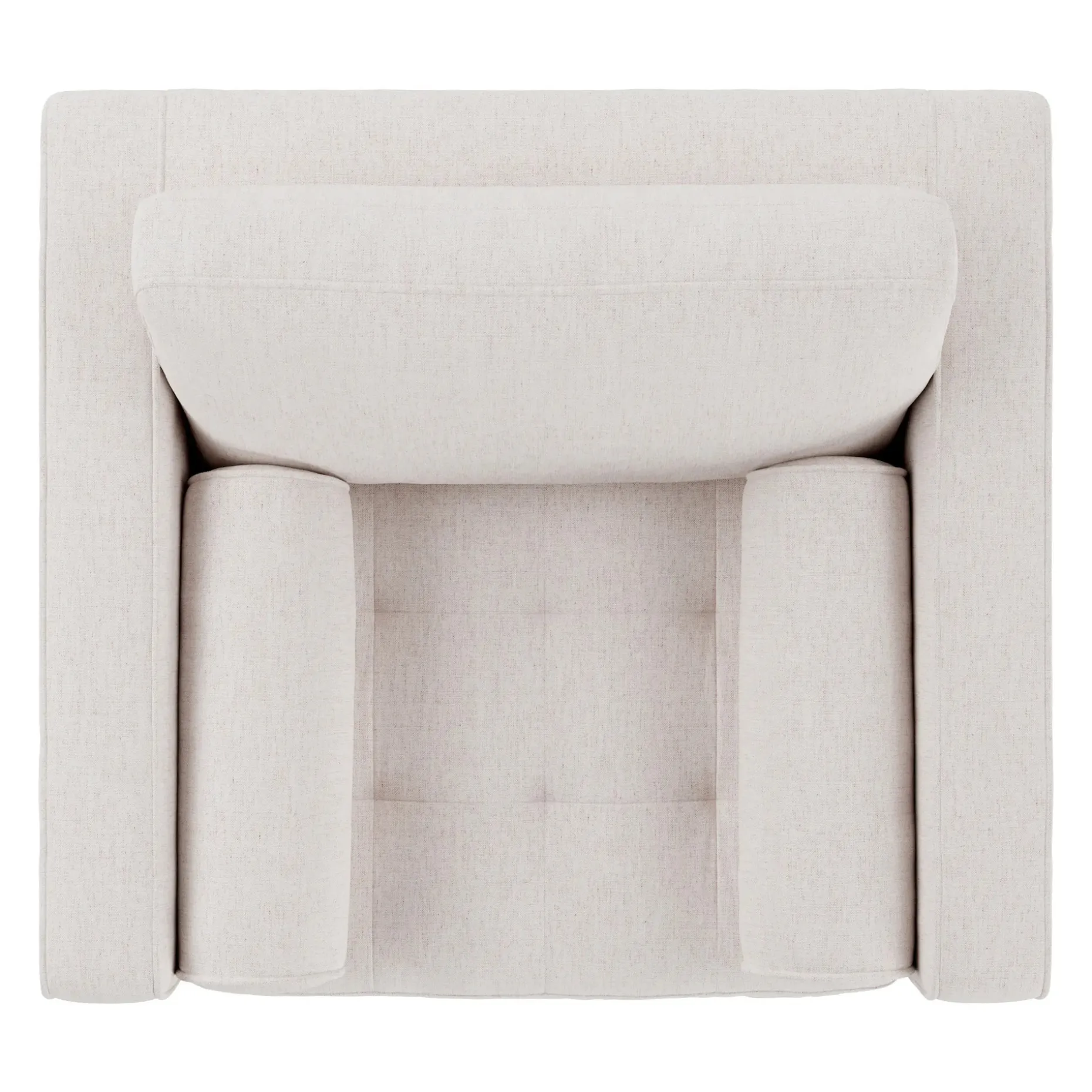 Sven 42" Tufted Lounge Chair - Napa White