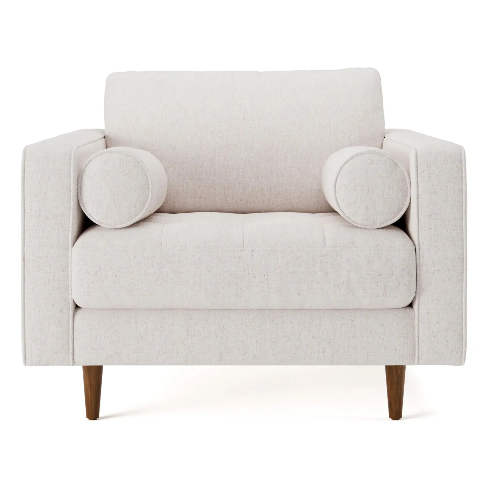 Sven 42" Tufted Lounge Chair - Napa White