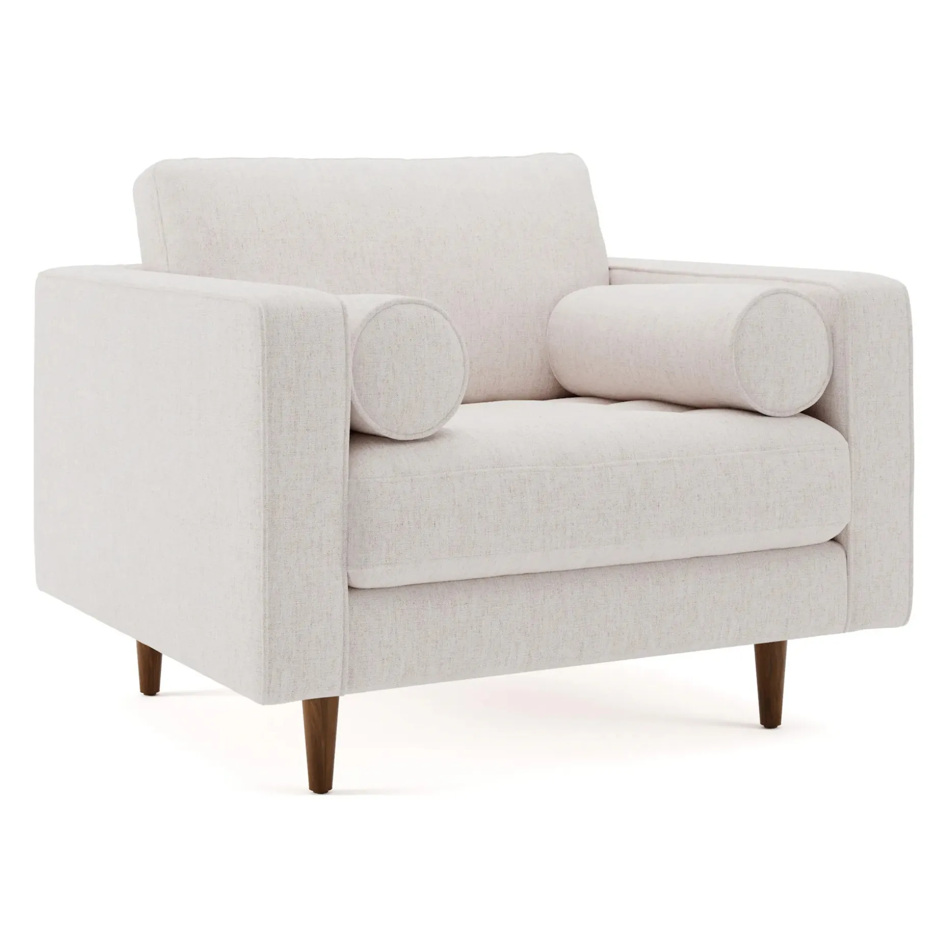 Sven 42" Tufted Lounge Chair - Napa White