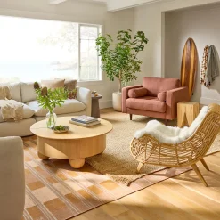 Sven 42" Tufted Lounge Chair - Ratine Oxide