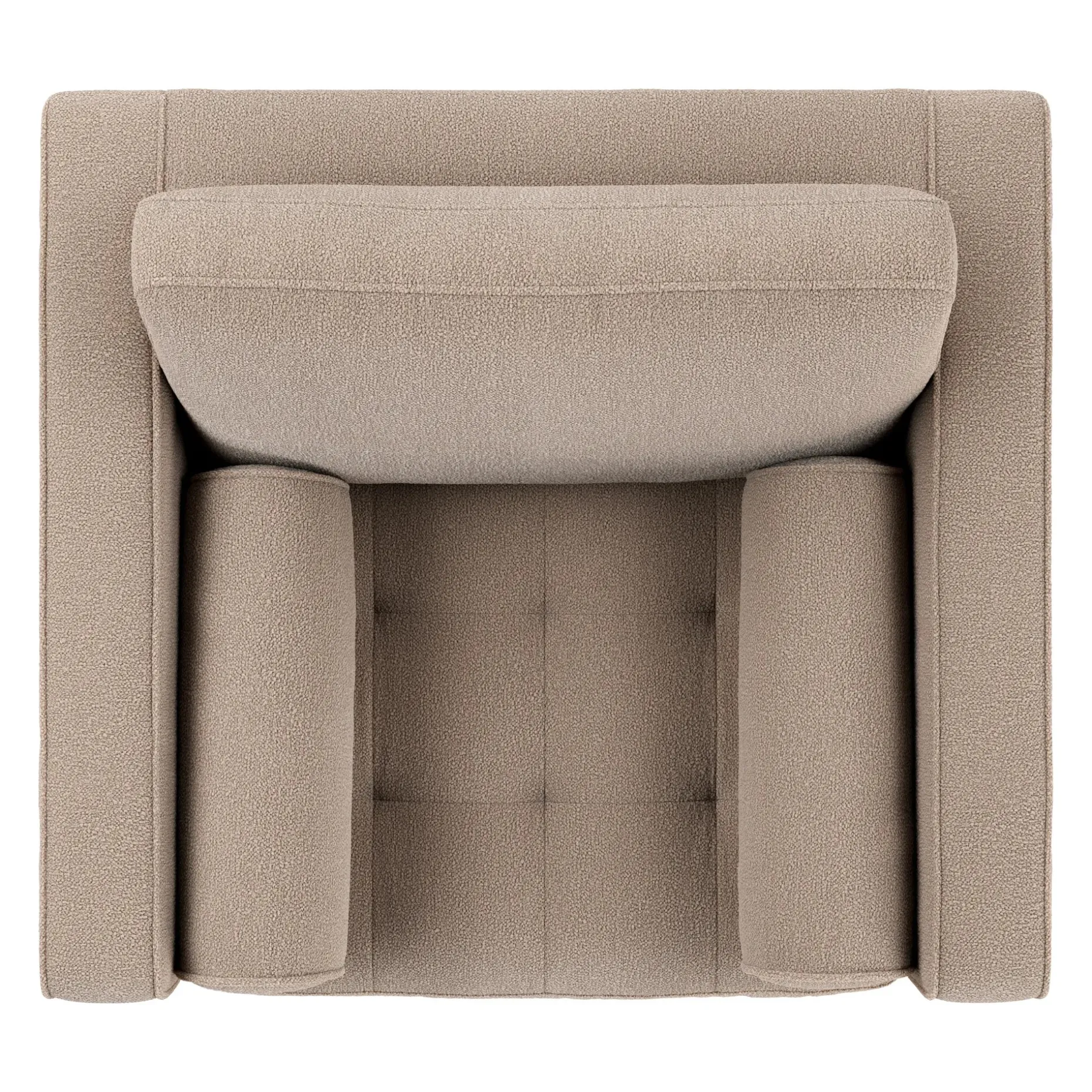 Sven 42" Tufted Lounge Chair - Sandstone Wool Bouclé