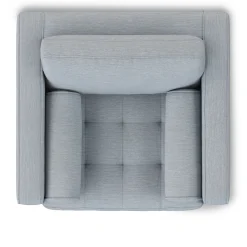 Sven 42" Tufted Lounge Chair - Silver Light Blue