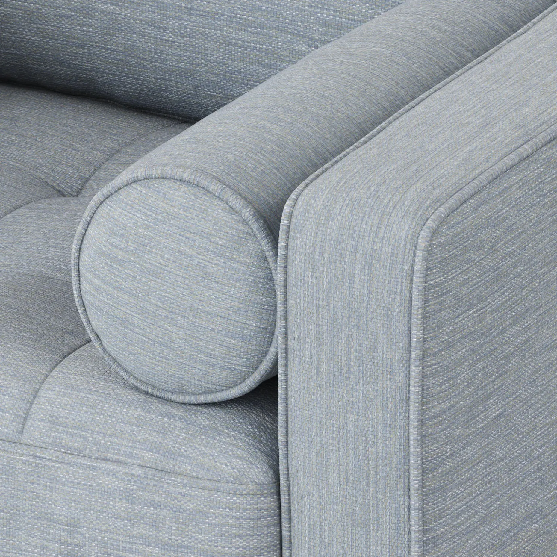 Sven 42" Tufted Lounge Chair - Silver Light Blue