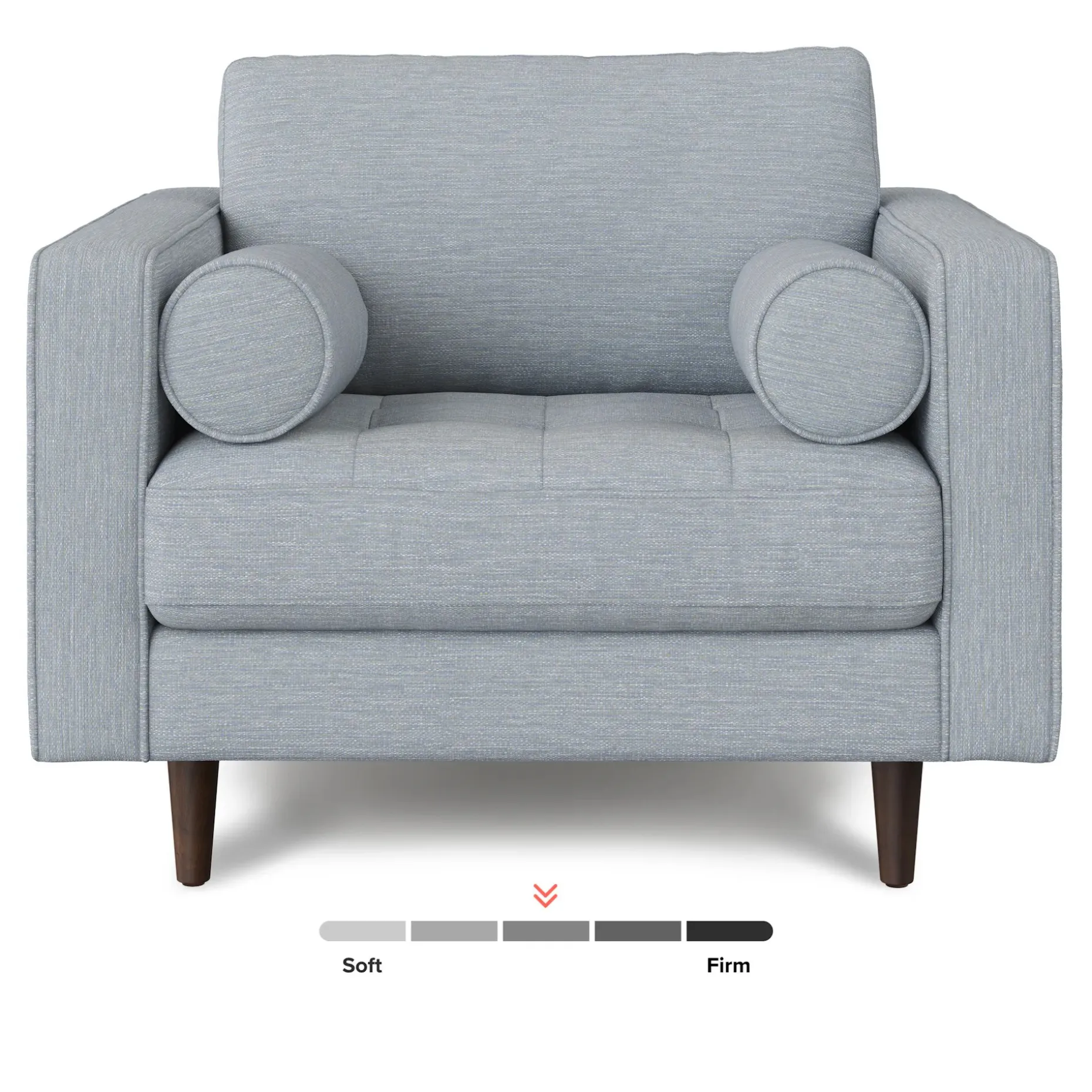 Sven 42" Tufted Lounge Chair - Silver Light Blue
