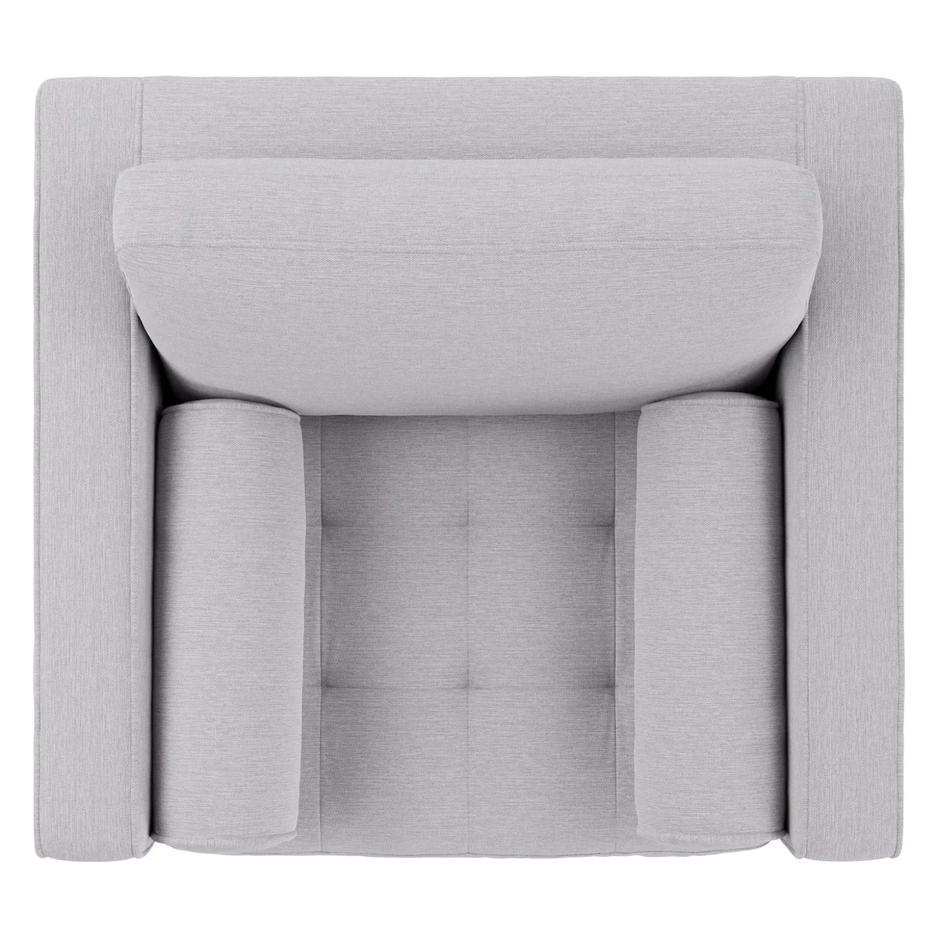 Sven 42" Tufted Lounge Chair - Silver Ivory