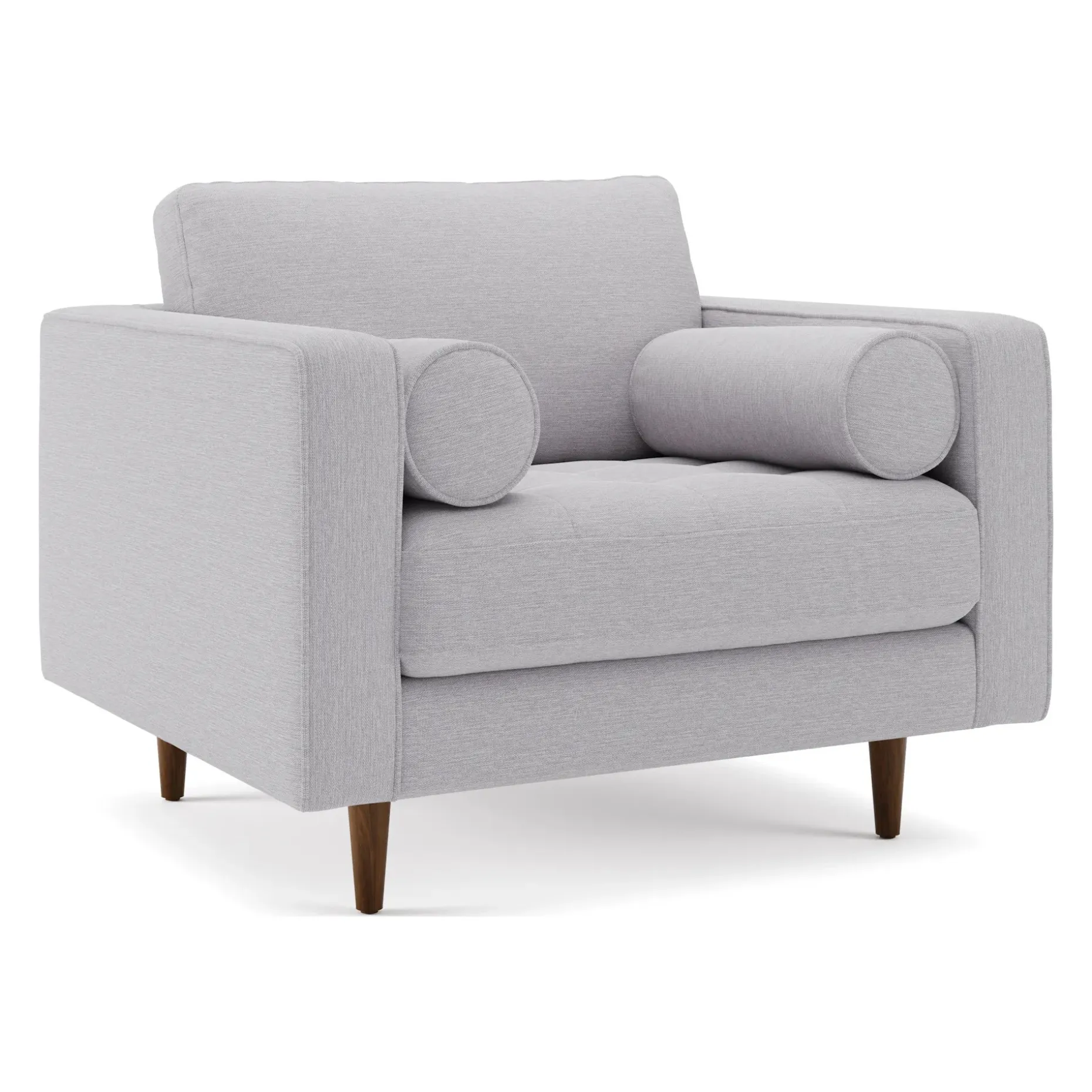 Sven 42" Tufted Lounge Chair - Silver Ivory