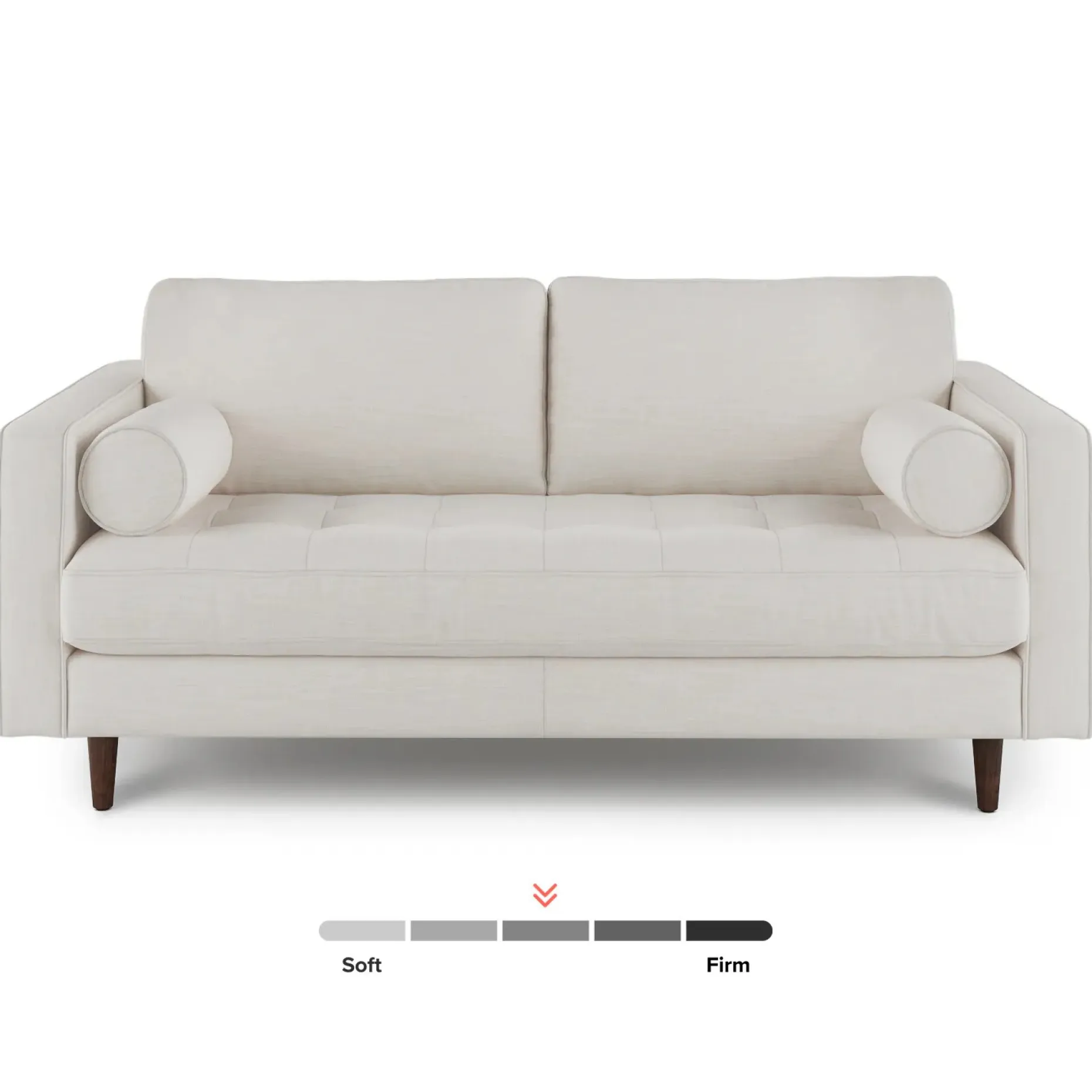 Sven 72" Tufted Loveseat - Biscuit Cream