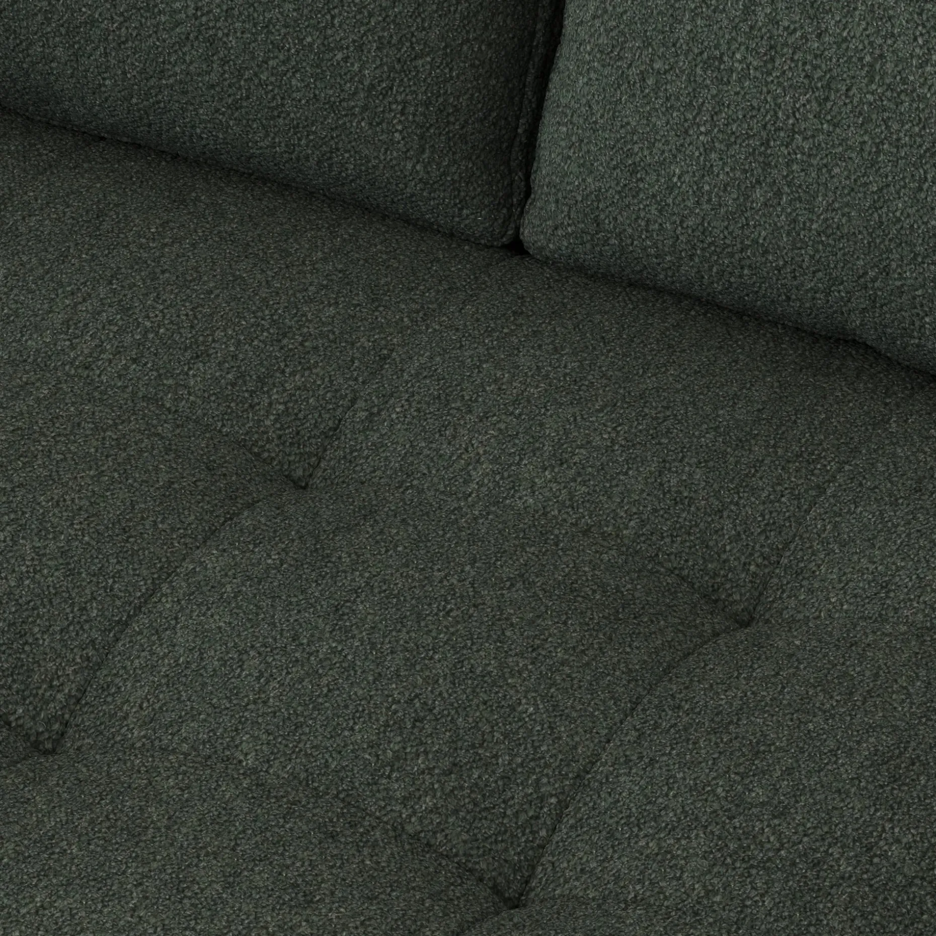 Sven 72" Tufted Loveseat - Green Wool Bouclé