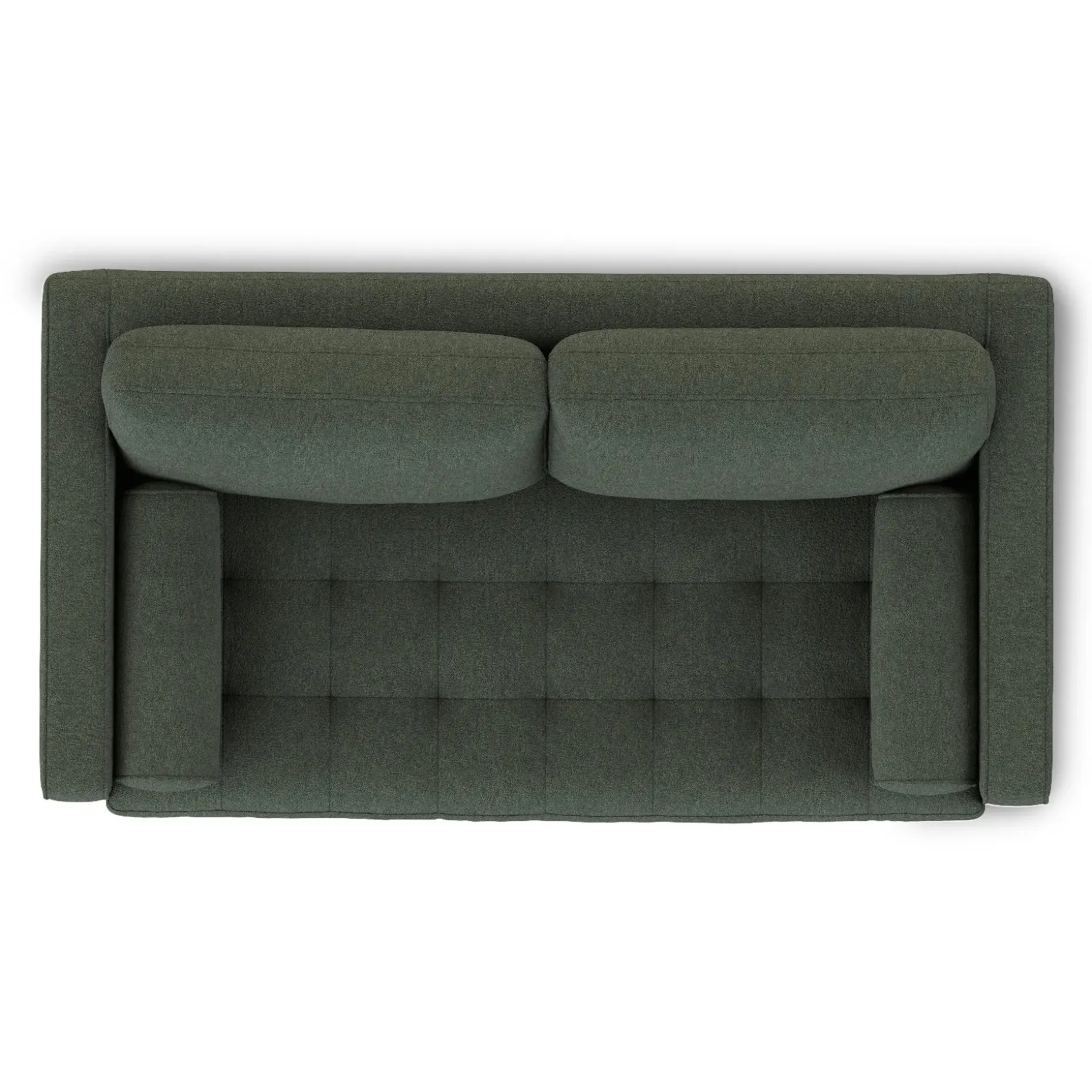 Sven 72" Tufted Loveseat - Green Wool Bouclé