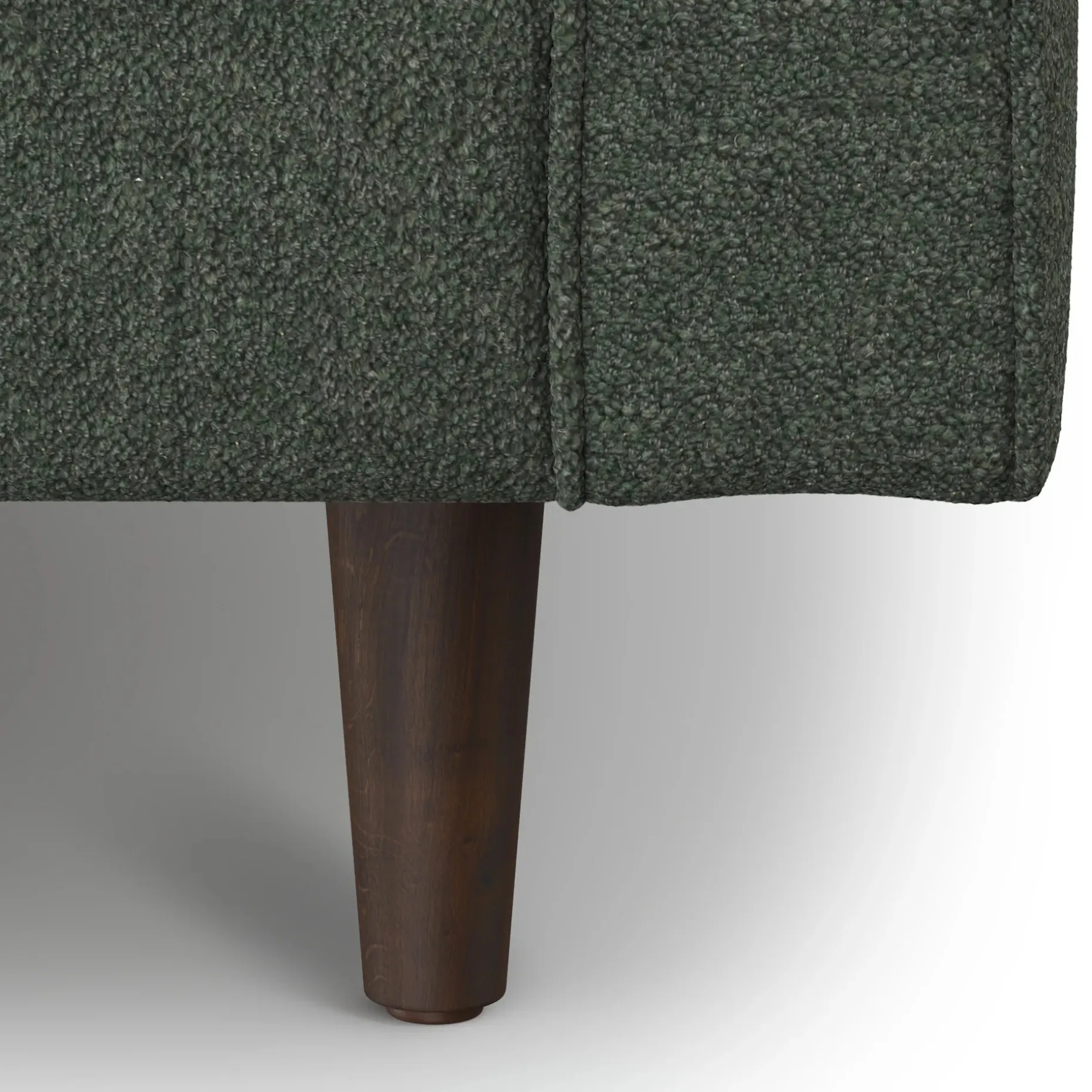 Sven 72" Tufted Loveseat - Green Wool Bouclé