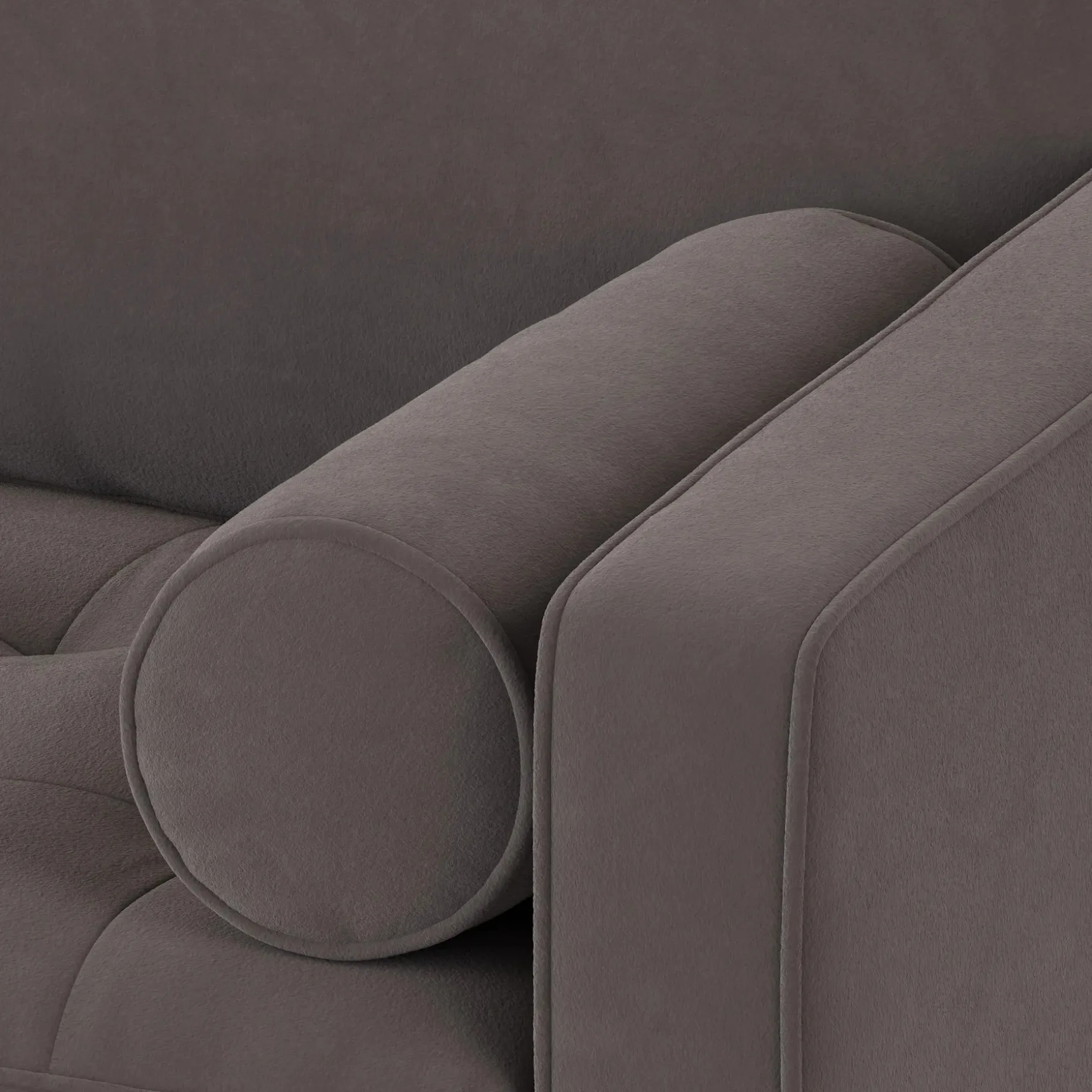 Sven 72" Tufted Loveseat - Hale Warm Gray