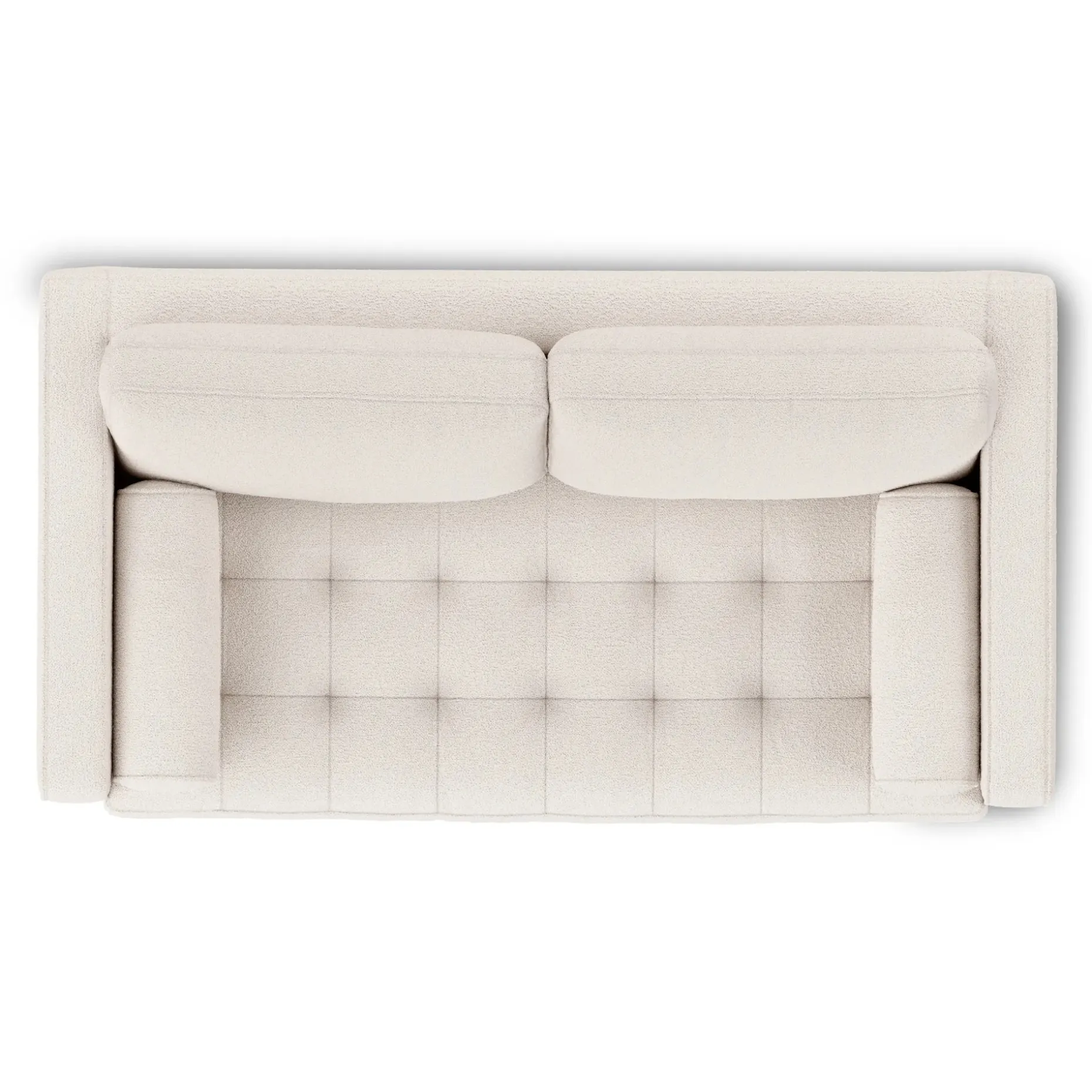 Sven 72" Tufted Loveseat - Ivory Wool Bouclé