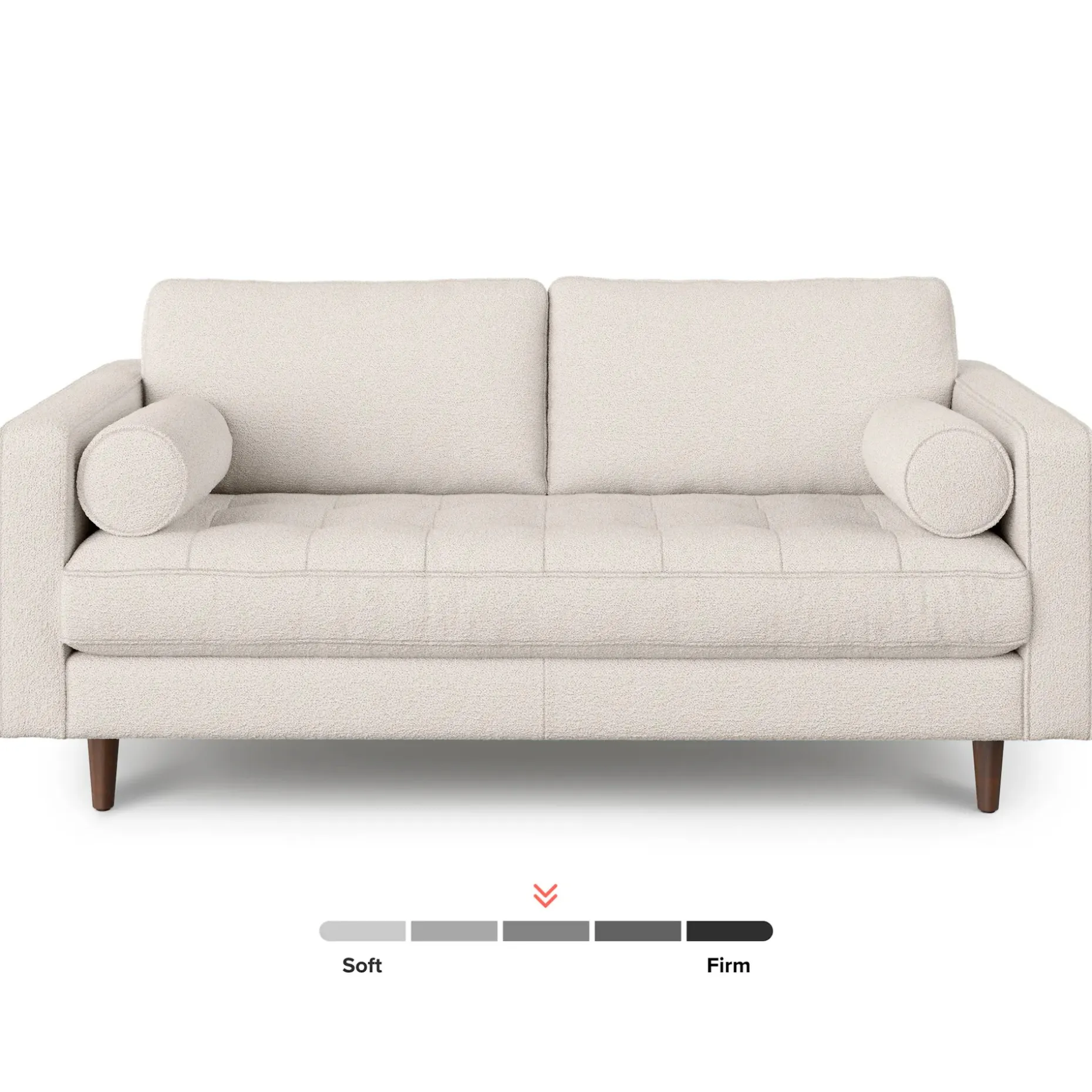 Sven 72" Tufted Loveseat - Ivory Wool Bouclé