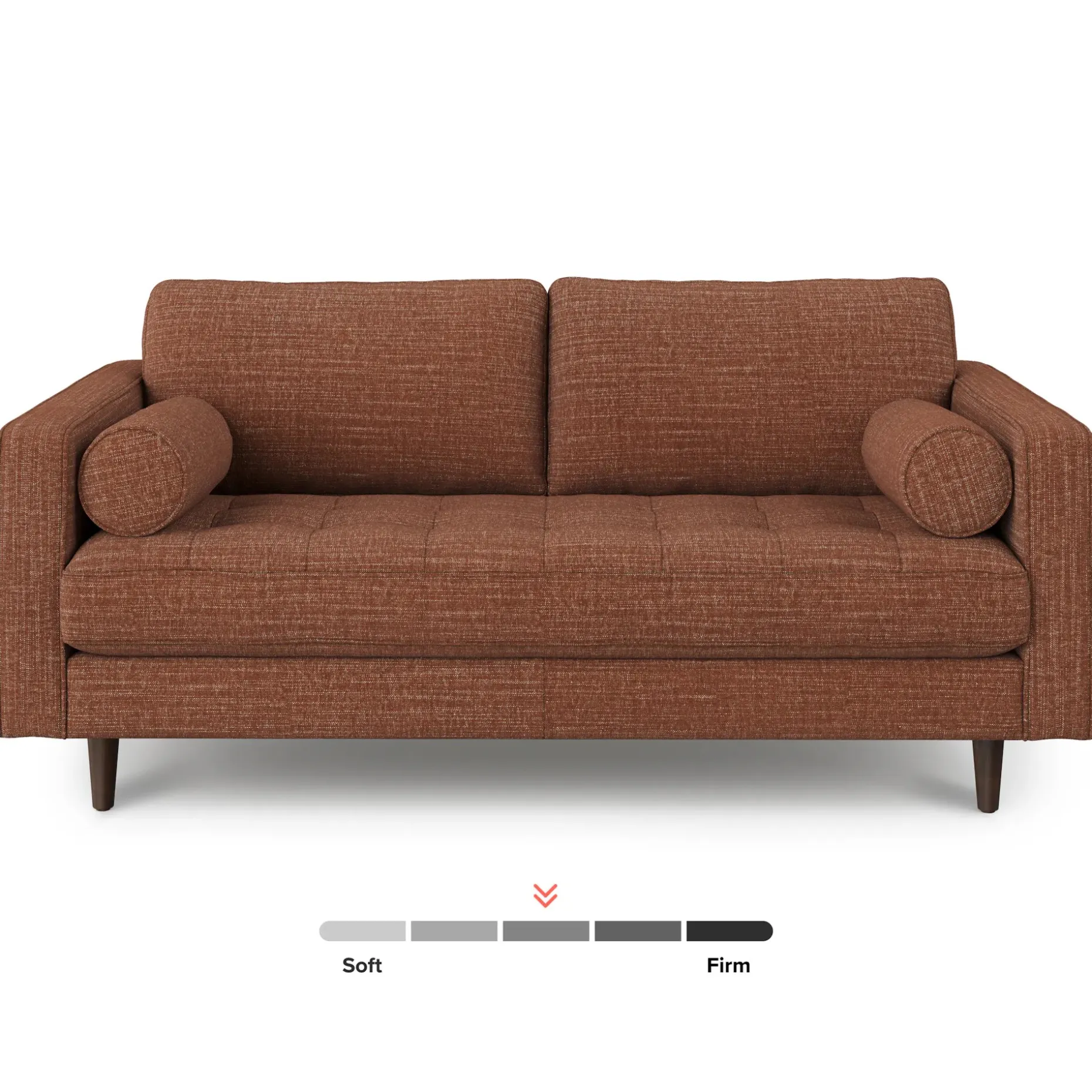 Sven 72" Tufted Loveseat - Napa Rust