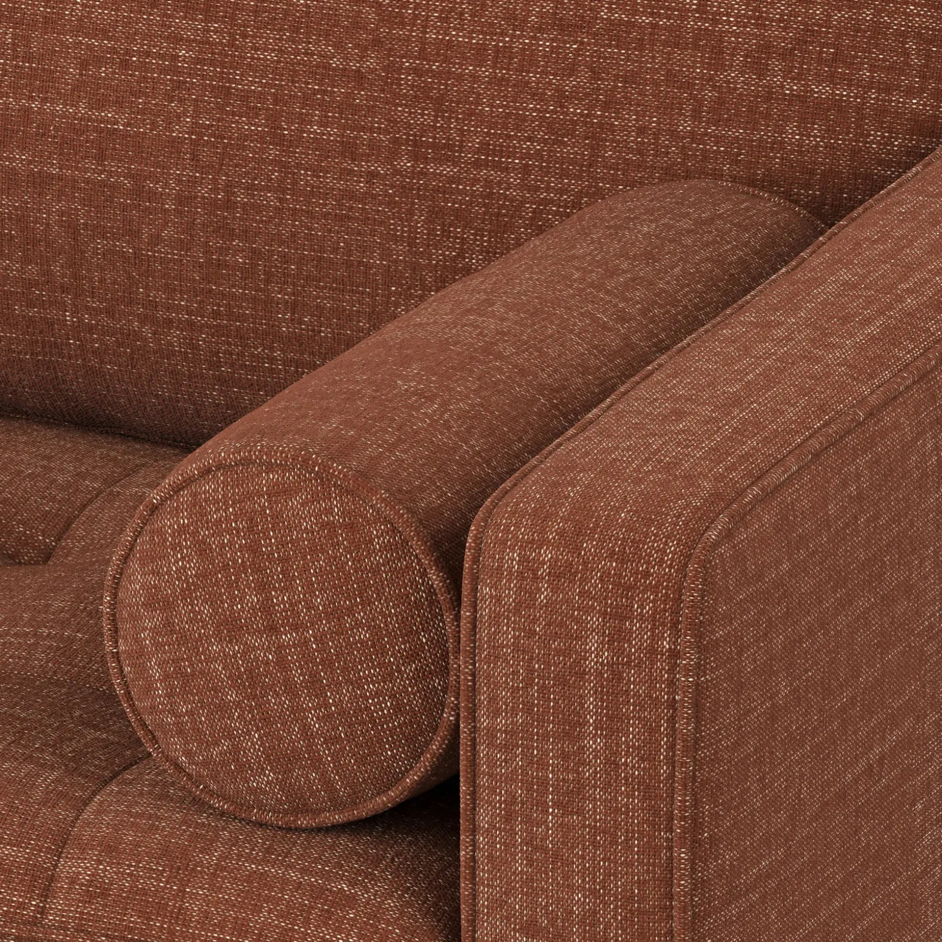 Sven 72" Tufted Loveseat - Napa Rust