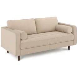 Sven 72" Tufted Loveseat - Ratine Buff