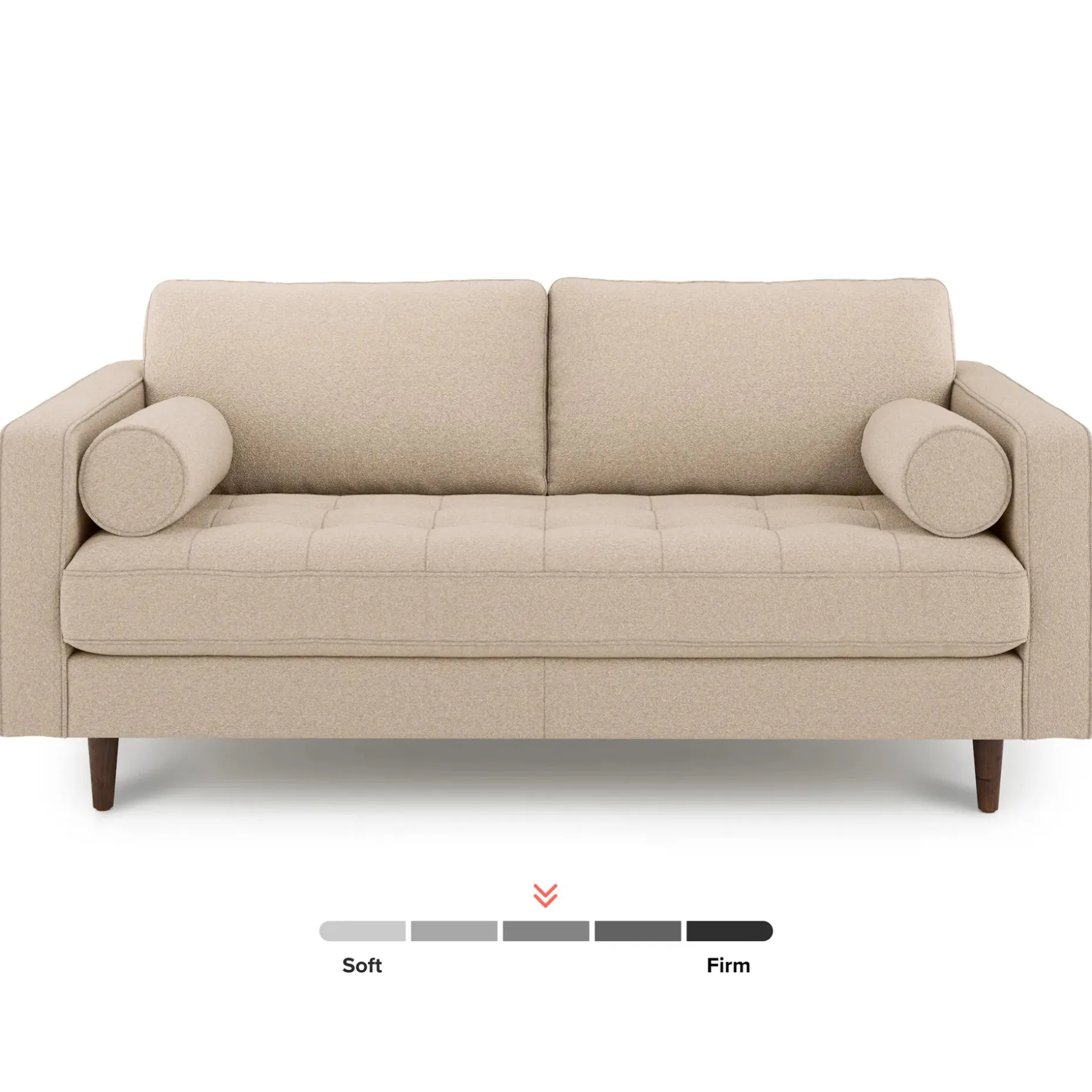 Sven 72" Tufted Loveseat - Ratine Buff