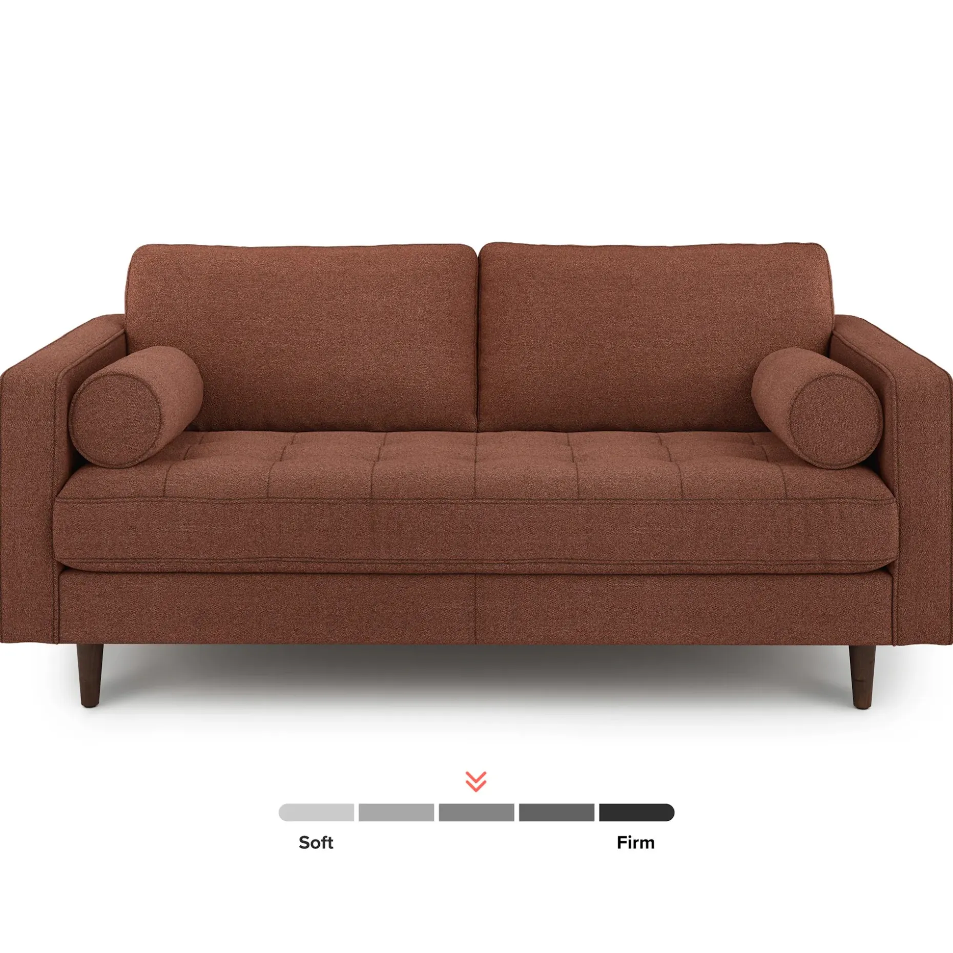 Sven 72" Tufted Loveseat - Ratine Oxide