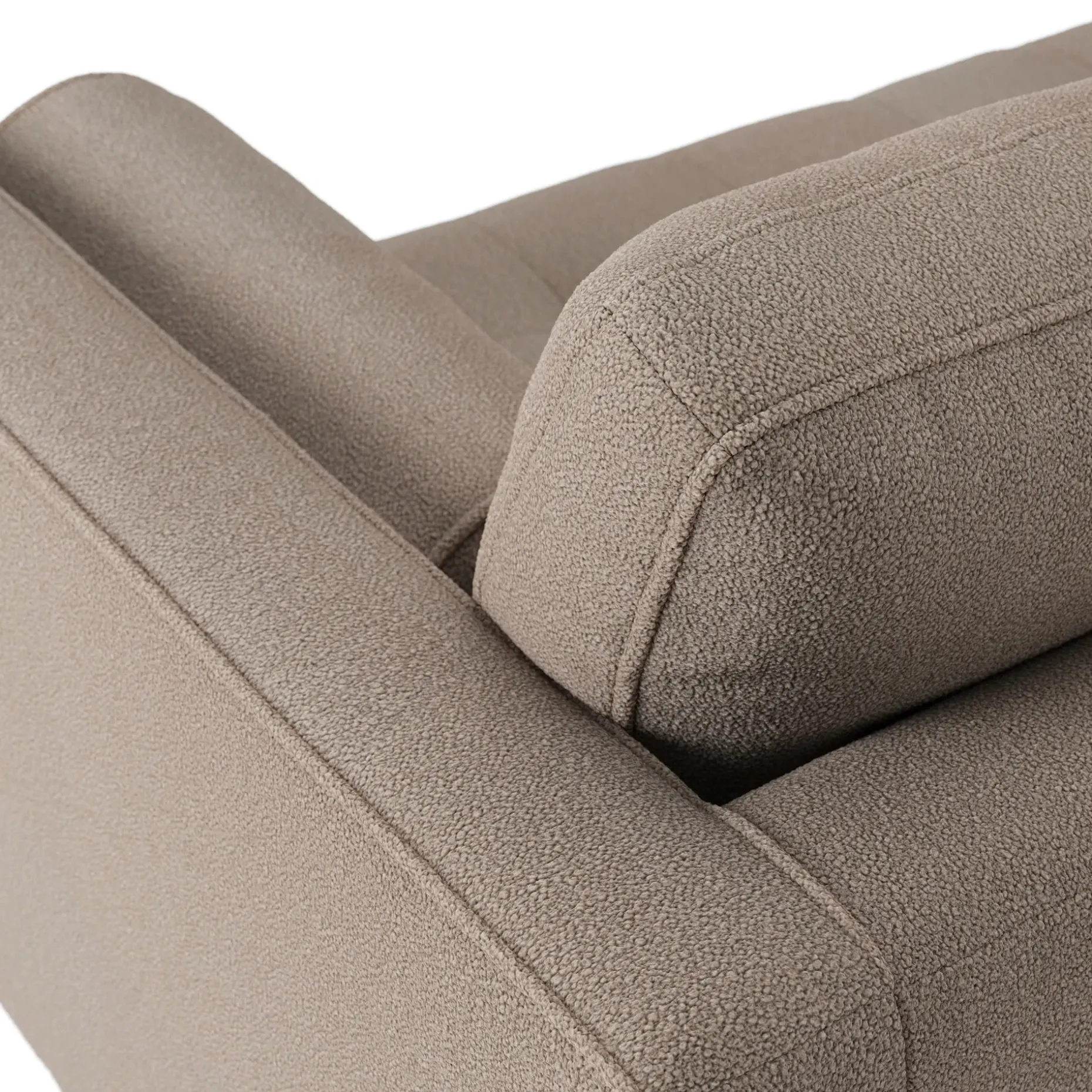Sven 72" Tufted Loveseat - Sandstone Wool Bouclé