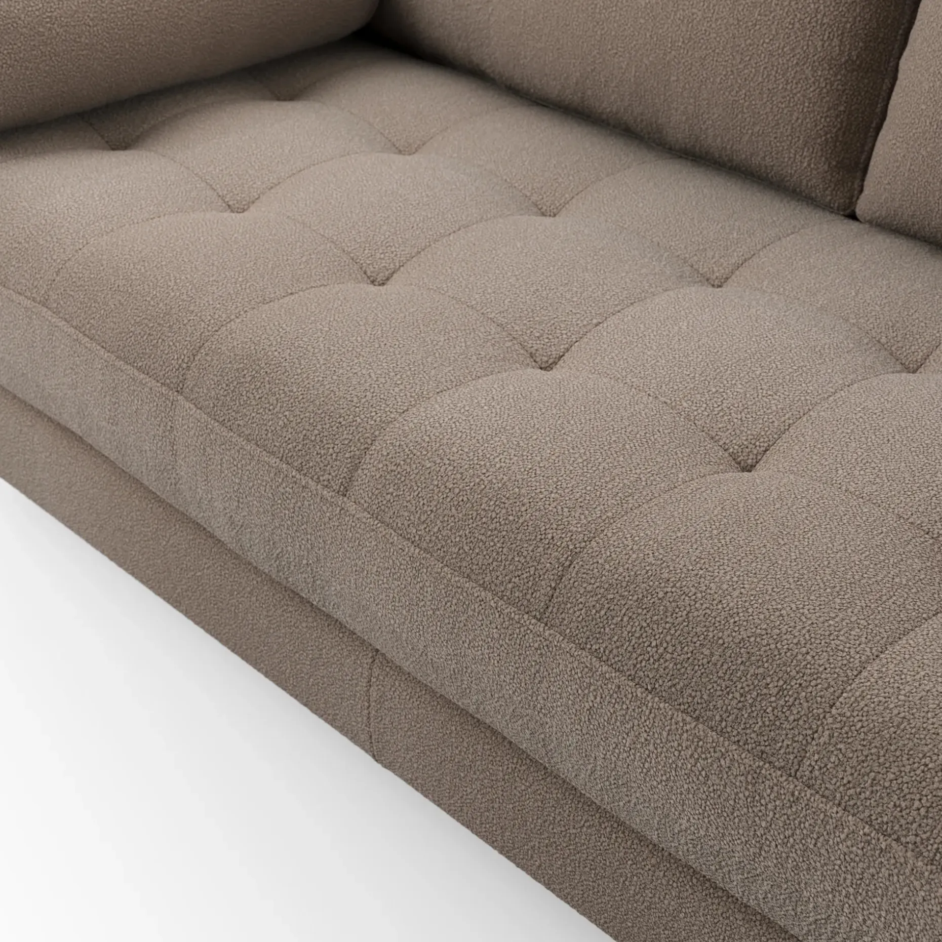 Sven 72" Tufted Loveseat - Sandstone Wool Bouclé