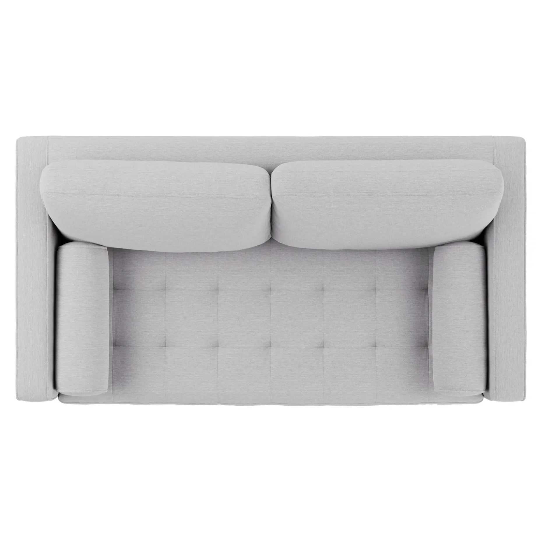 Sven 72" Tufted Loveseat - Silver Ivory