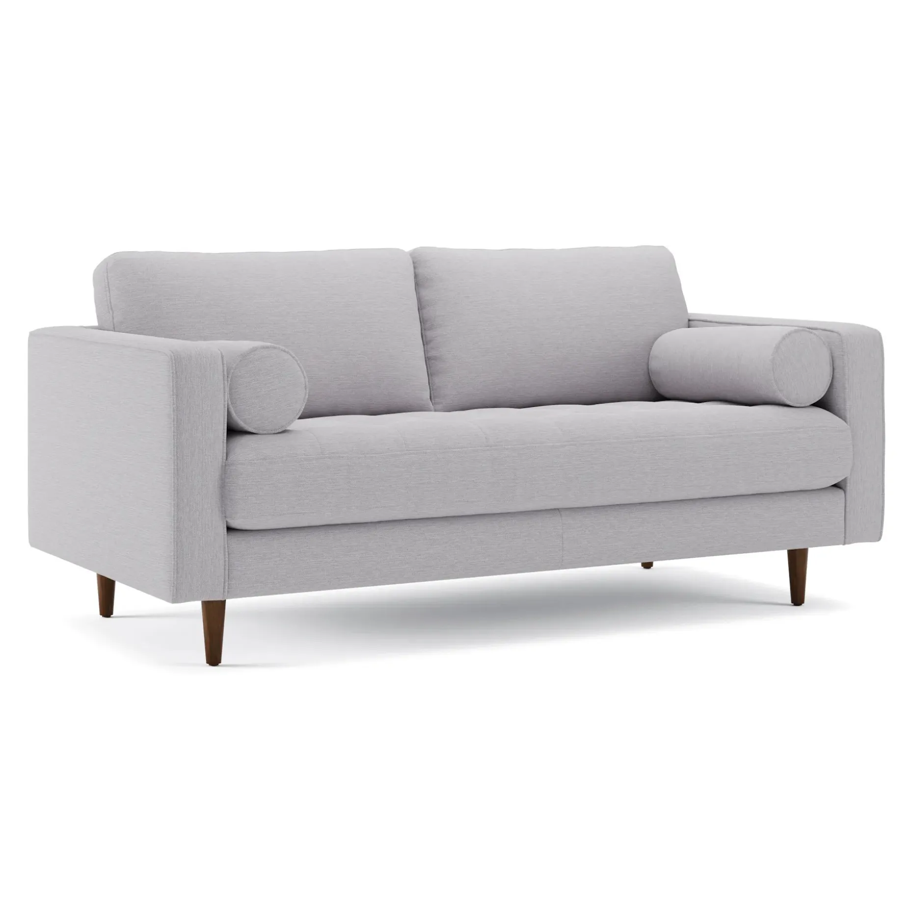 Sven 72" Tufted Loveseat - Silver Ivory