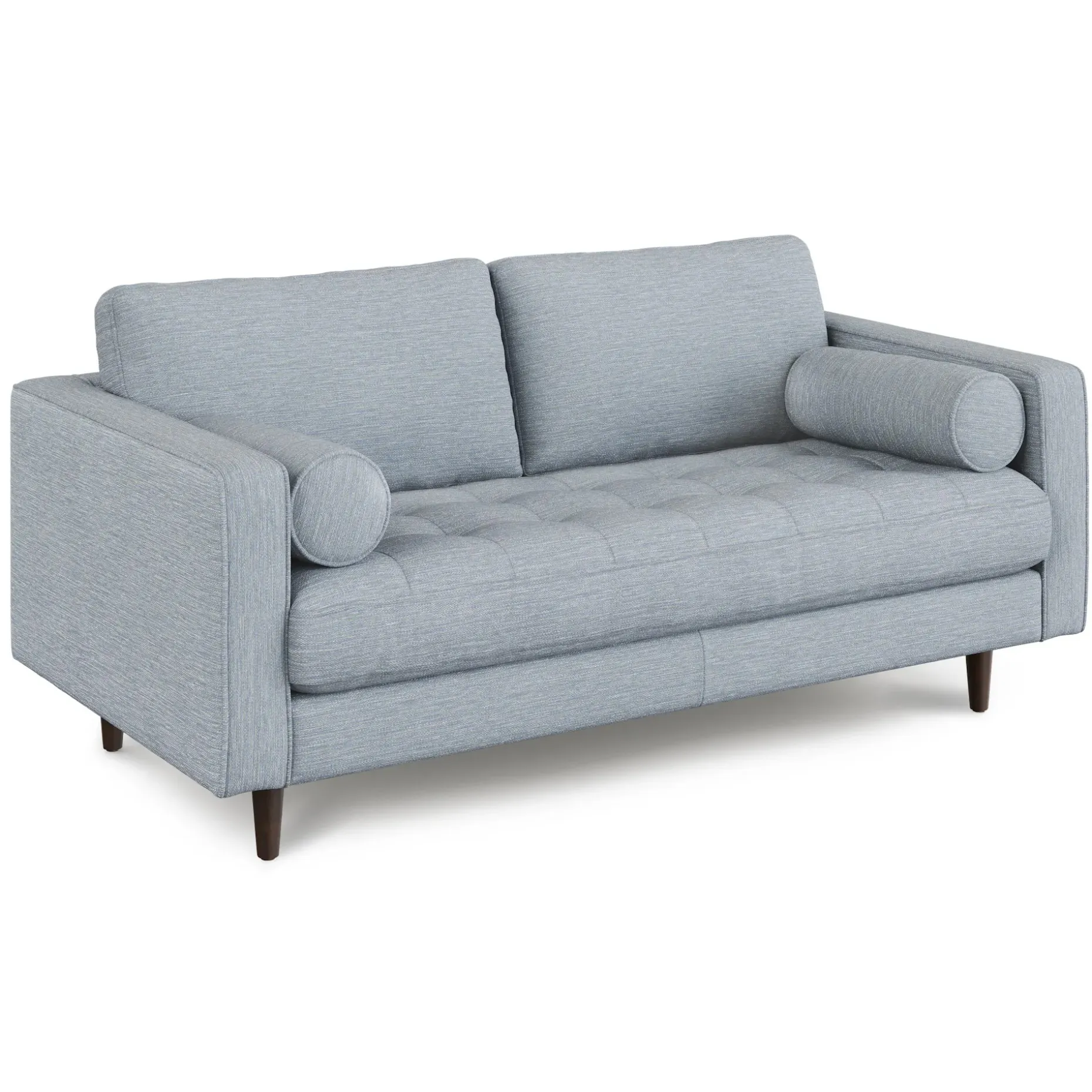 Sven 72" Tufted Loveseat - Silver Light Blue