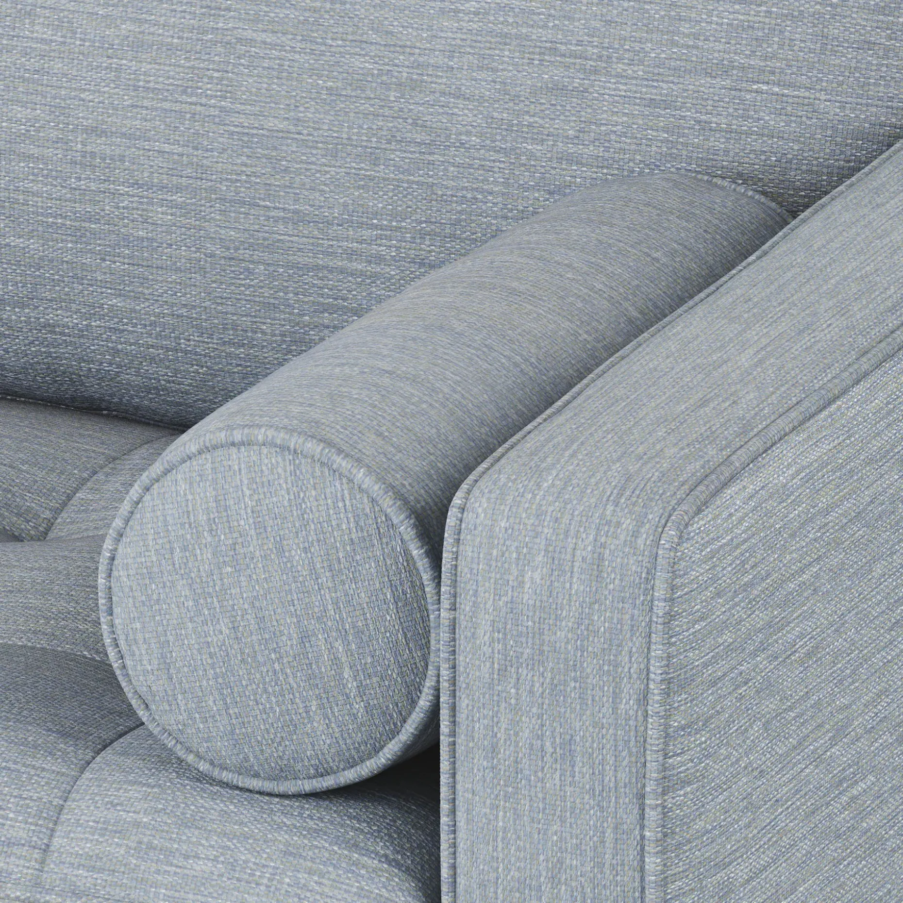 Sven 72" Tufted Loveseat - Silver Light Blue