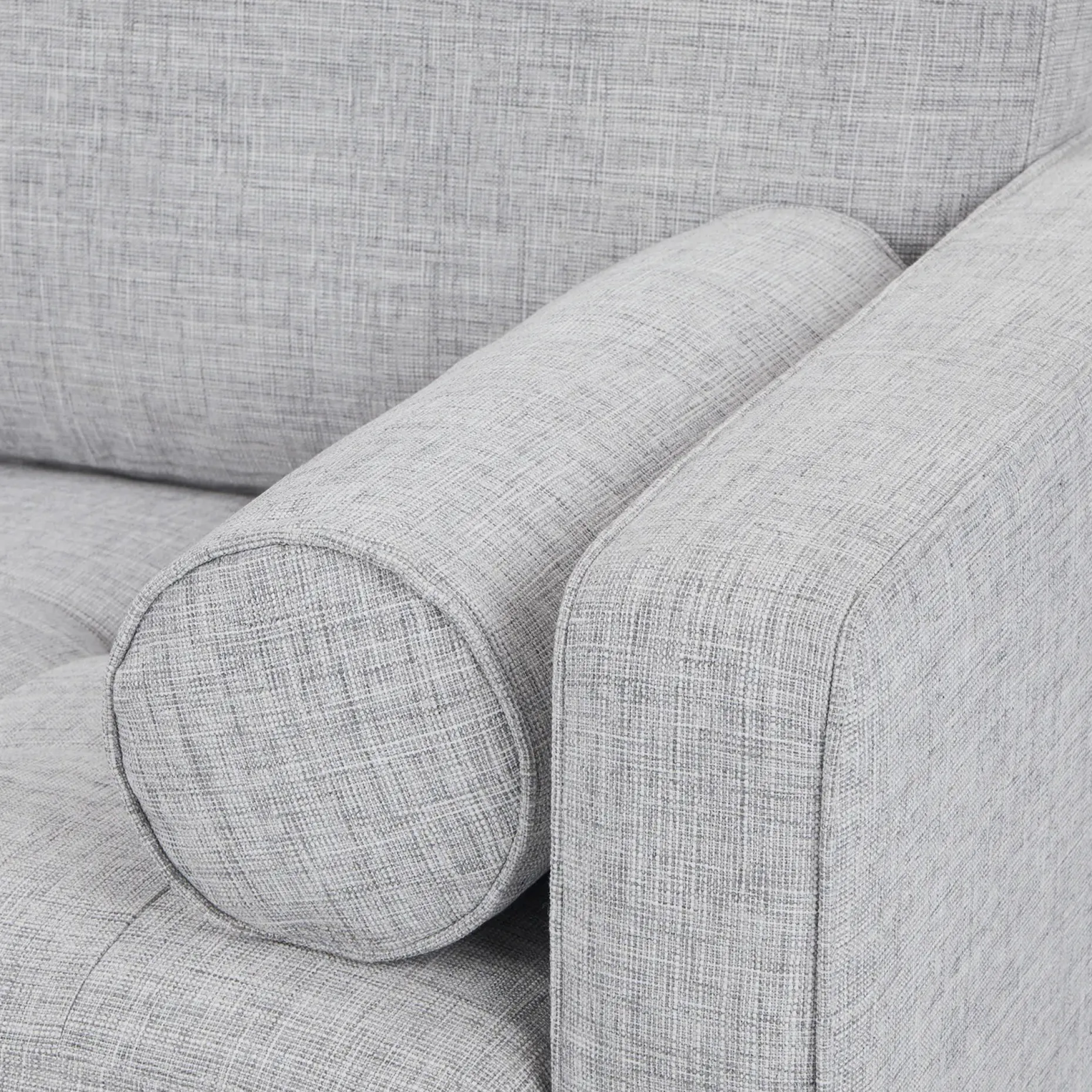 Sven 72" Tufted Loveseat - Stone Gray