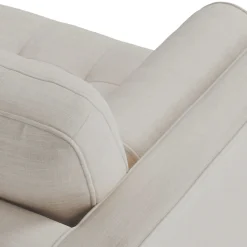 Sven 100" Tufted Right Sectional - Biscuit Cream