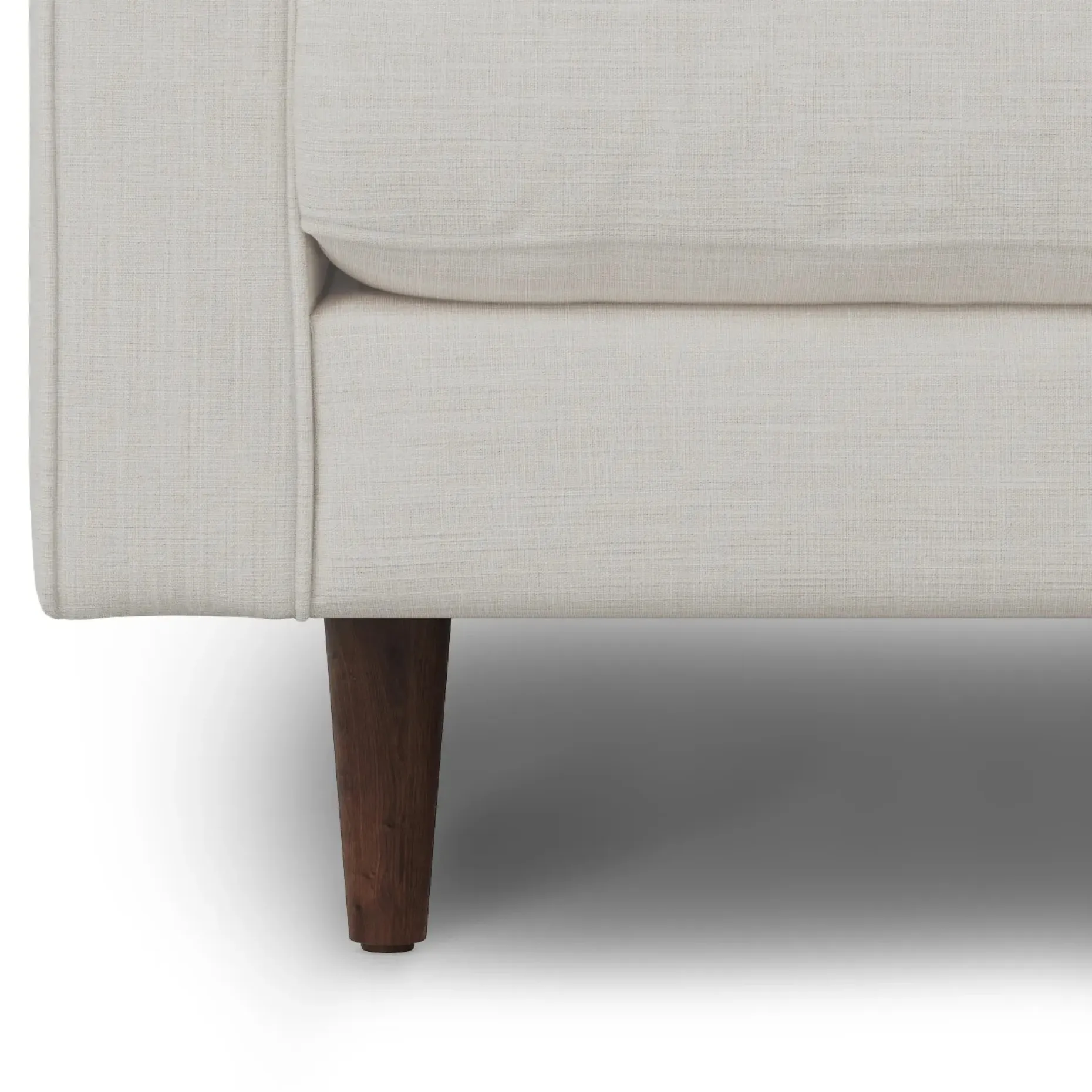 Sven 100" Tufted Right Sectional - Biscuit Cream
