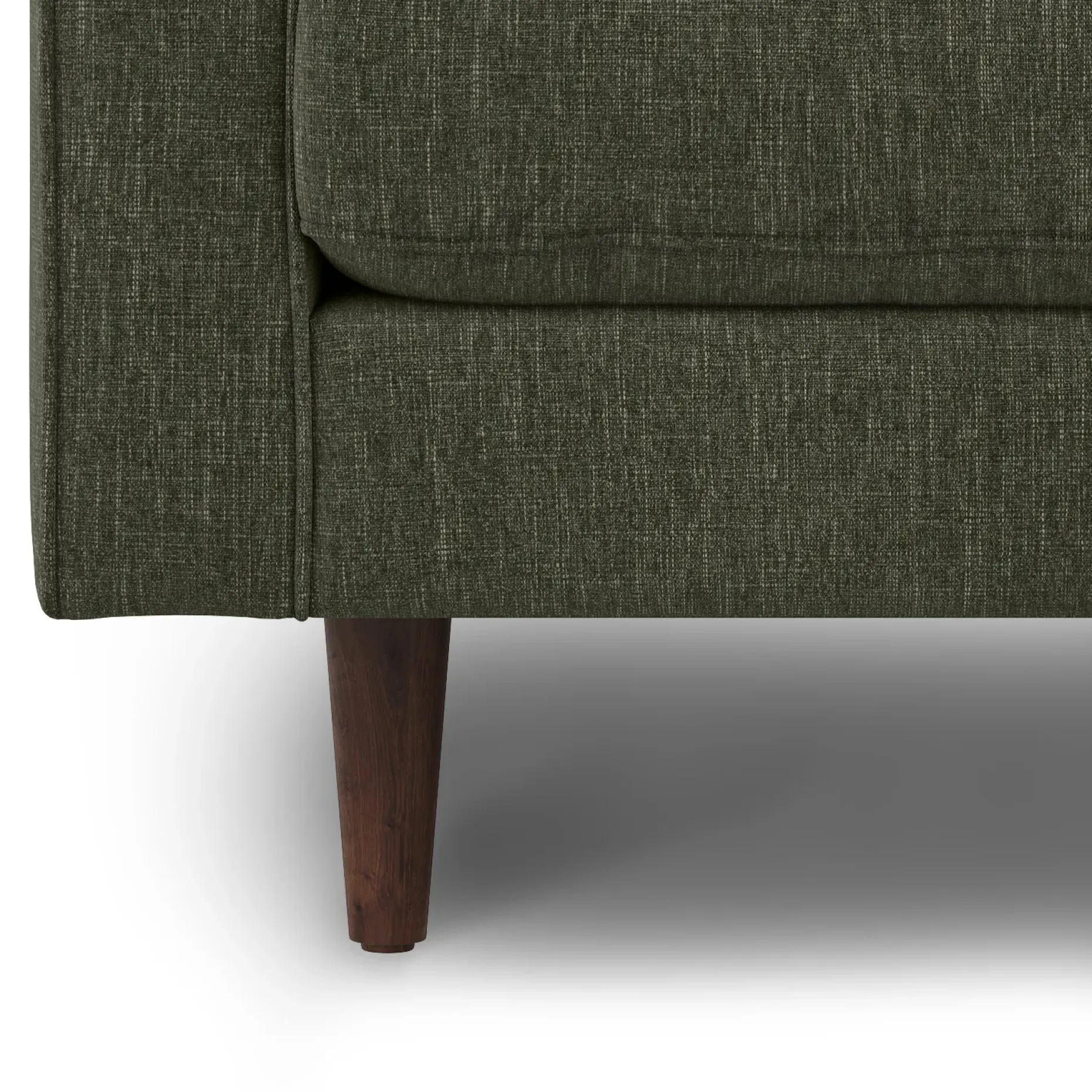 Sven 100" Tufted Right Sectional - Fir Green