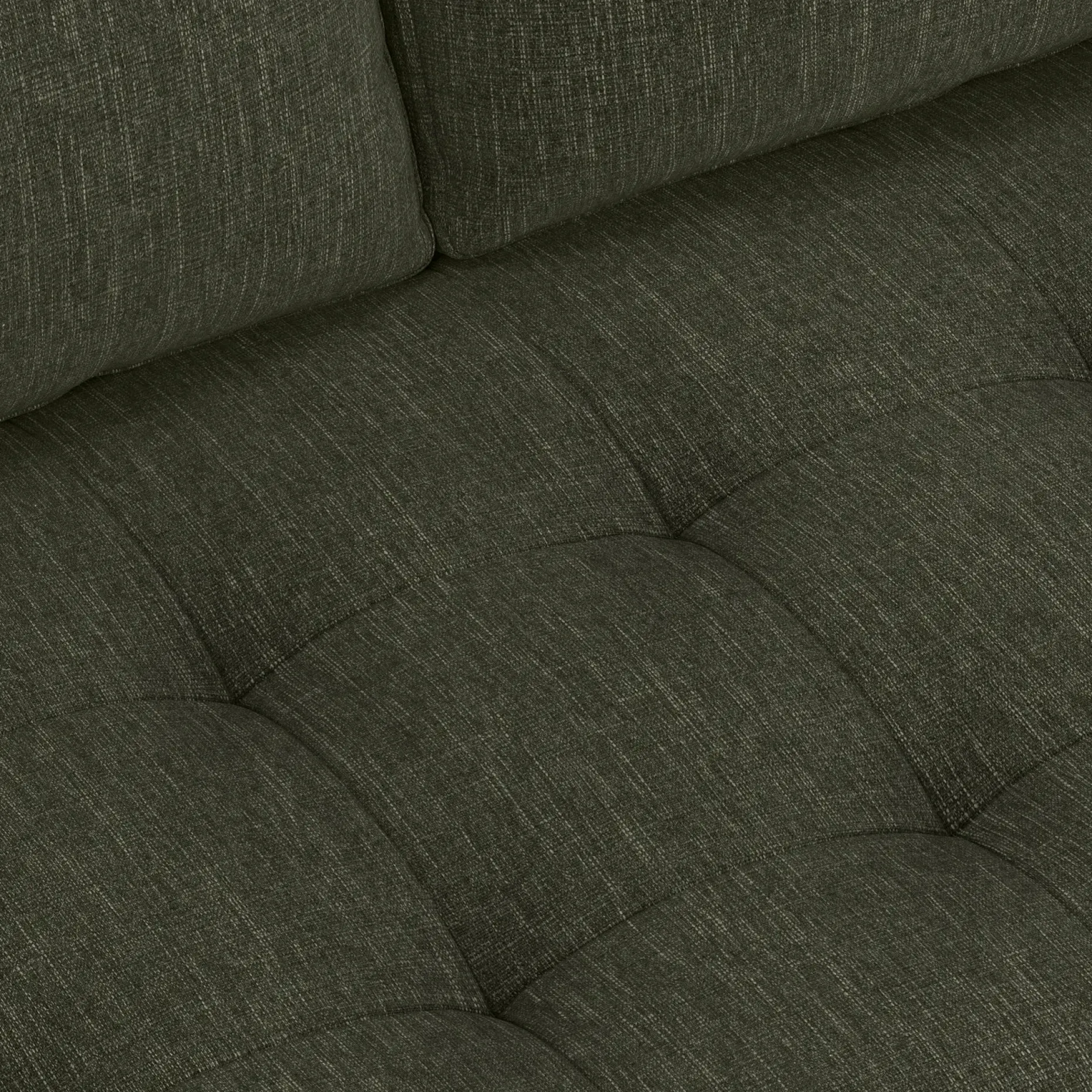 Sven 100" Tufted Right Sectional - Fir Green