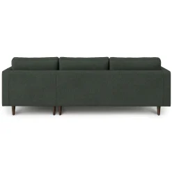 Sven 100" Tufted Right Sectional - Green Wool Bouclé
