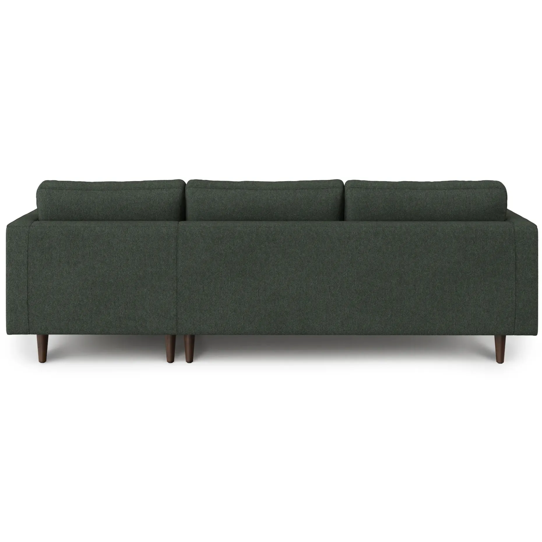 Sven 100" Tufted Right Sectional - Green Wool Bouclé